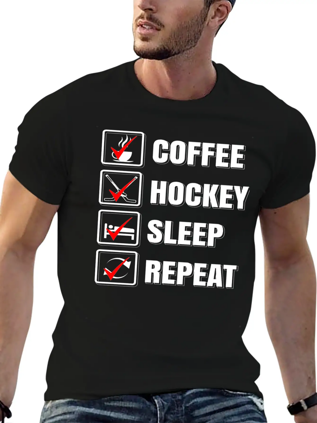 Ice Hockey Stylish Everyday T-Shirt – Unisex Basic Cotton Tee