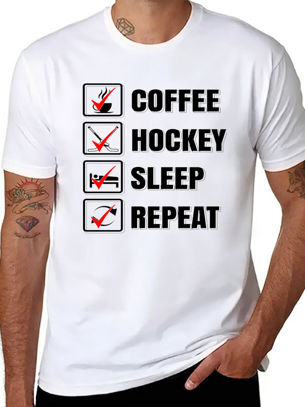 Ice Hockey Stylish Everyday T-Shirt – Unisex Basic Cotton Tee