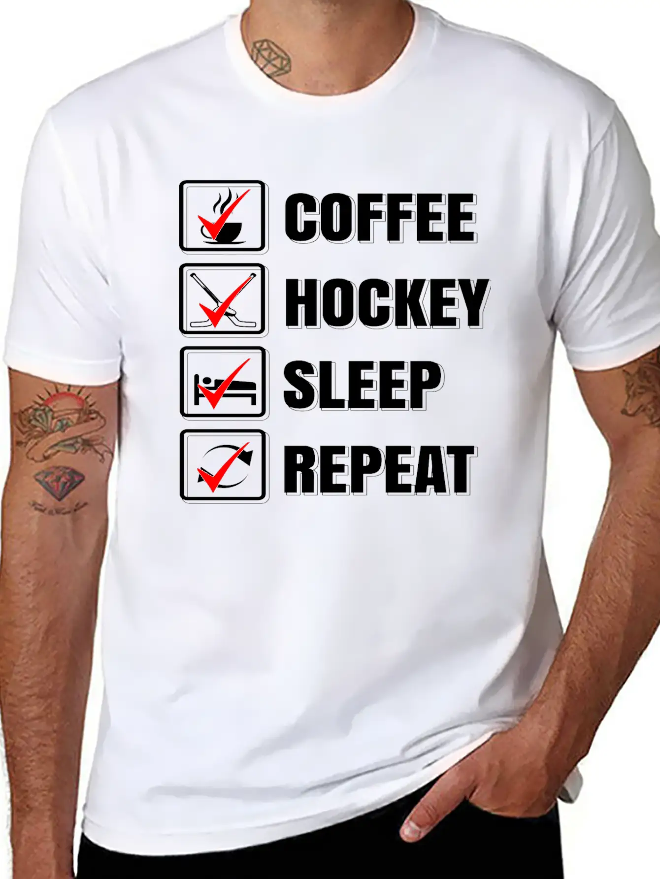 Ice Hockey Stylish Everyday T-Shirt – Unisex Basic Cotton Tee