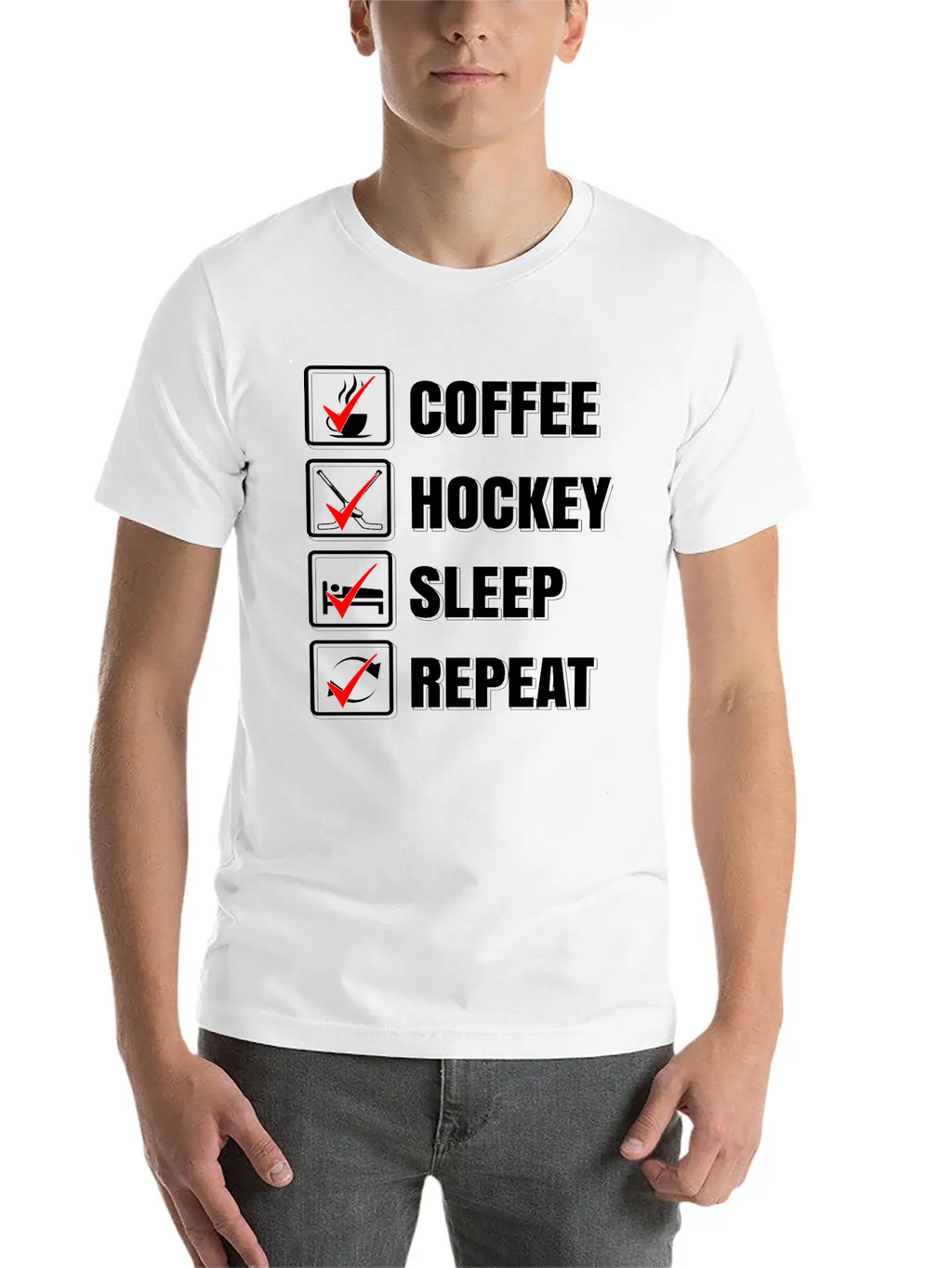 Ice Hockey Stylish Everyday T-Shirt – Unisex Basic Cotton Tee