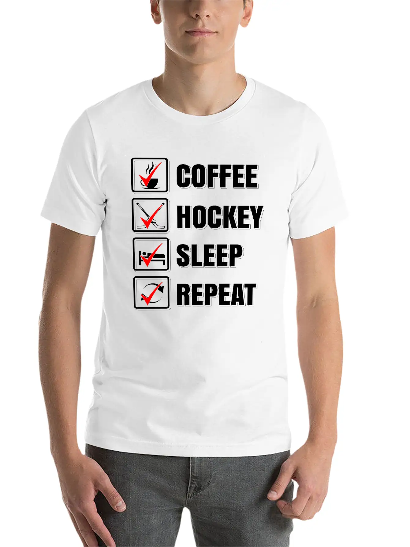 Ice Hockey Stylish Everyday T-Shirt – Unisex Basic Cotton Tee