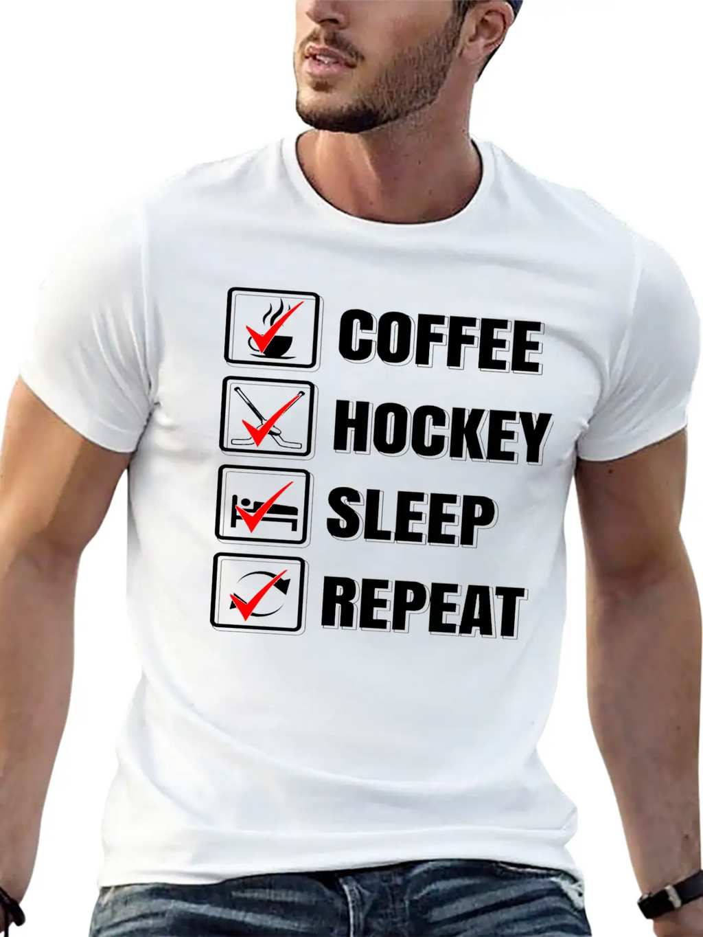 Ice Hockey Stylish Everyday T-Shirt – Unisex Basic Cotton Tee
