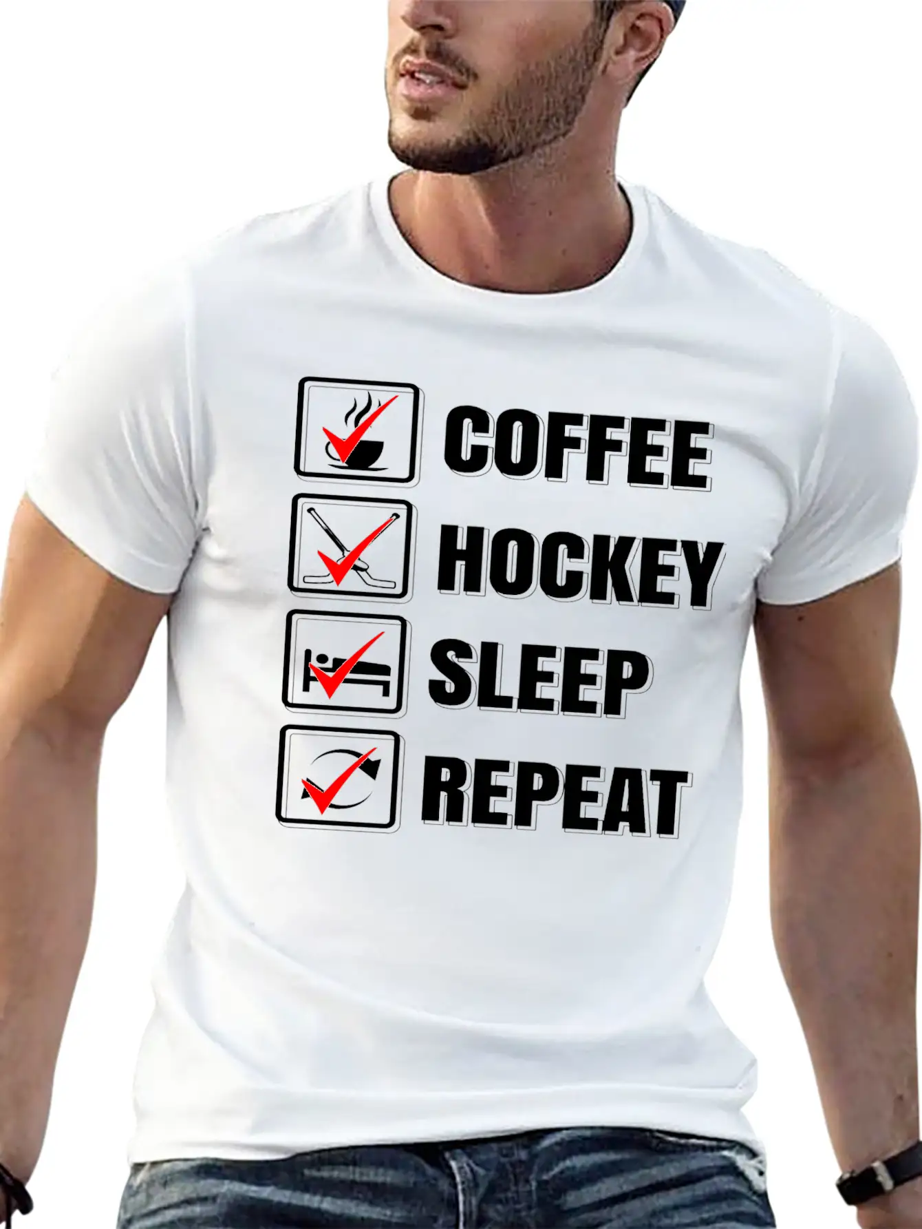 Ice Hockey Stylish Everyday T-Shirt – Unisex Basic Cotton Tee