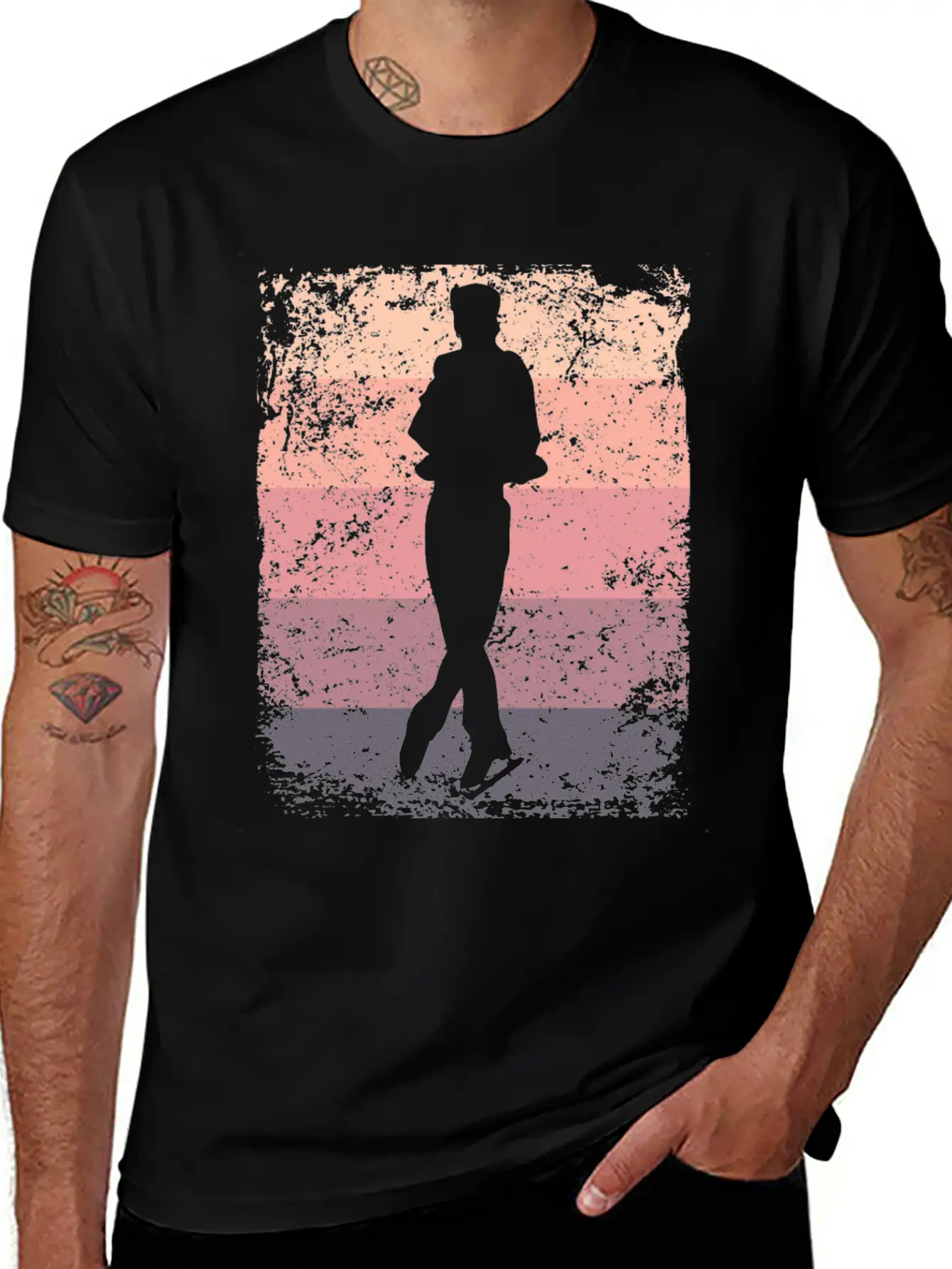 Ice Skater Figure Skating Ice Skating Breathable Soft Cotton T-Shirt – Timeless Casual Look