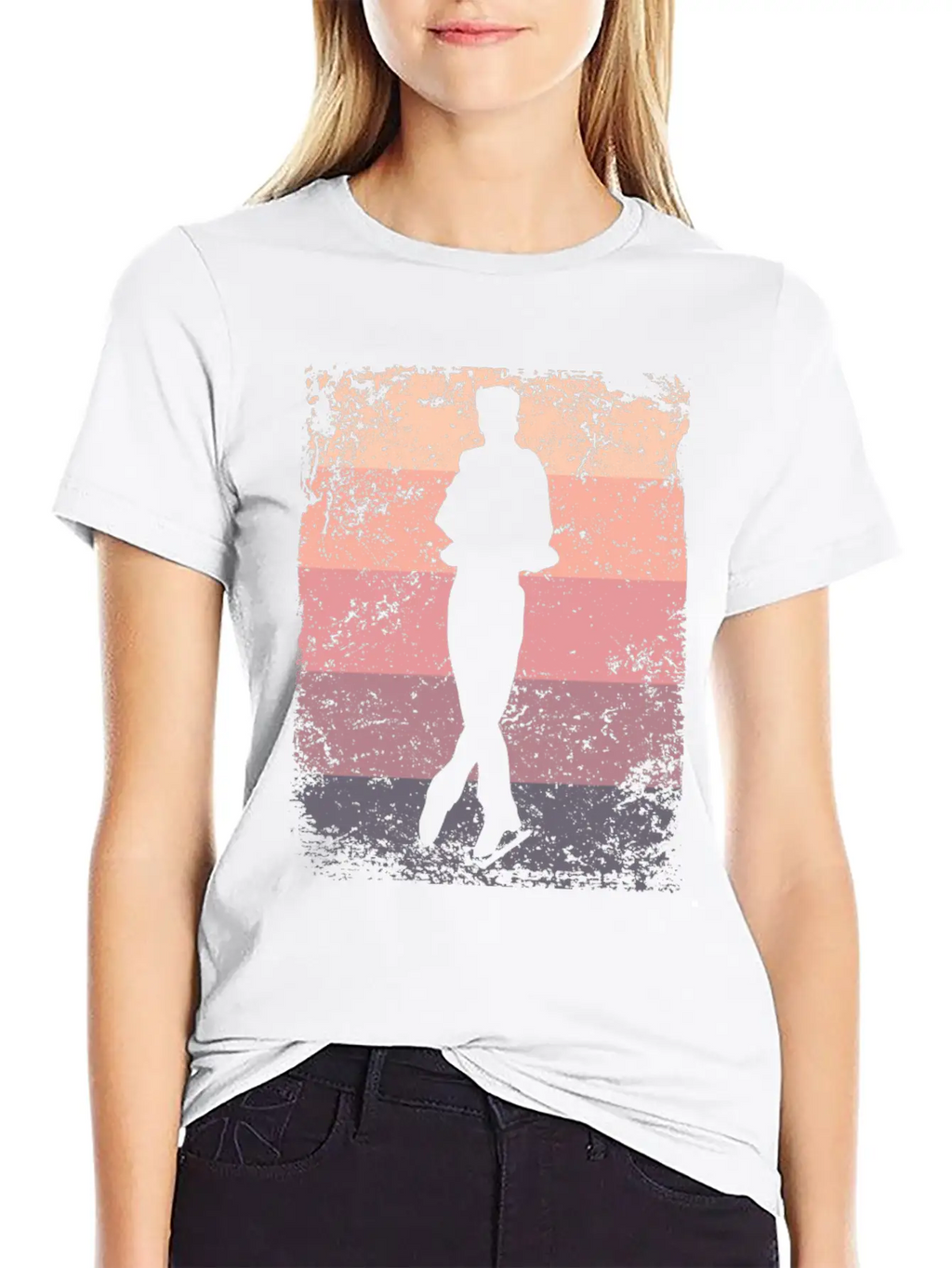 Ice Skater Figure Skating Ice Skating Breathable Soft Cotton T-Shirt – Timeless Casual Look