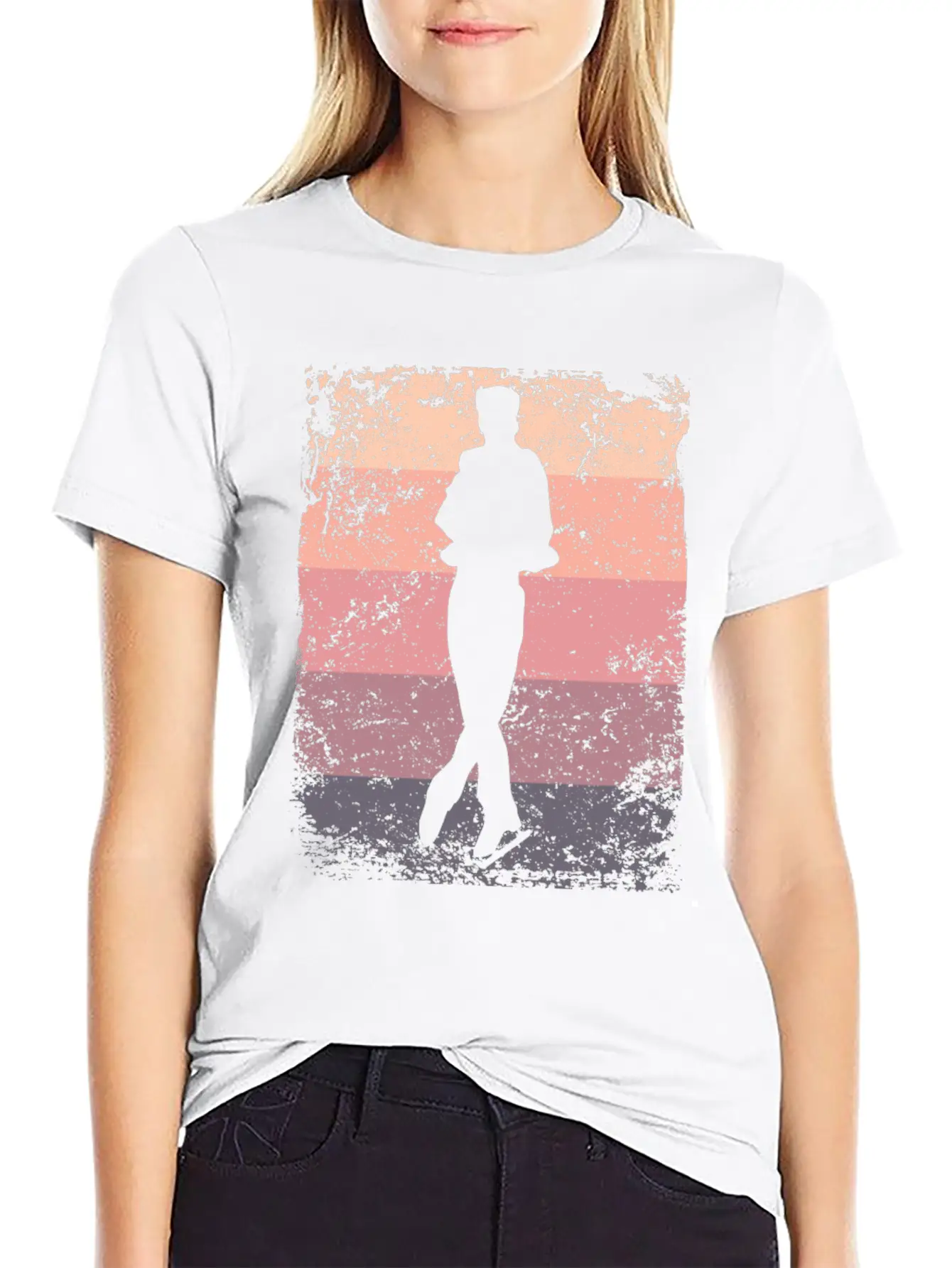 Ice Skater Figure Skating Ice Skating Breathable Soft Cotton T-Shirt – Timeless Casual Look