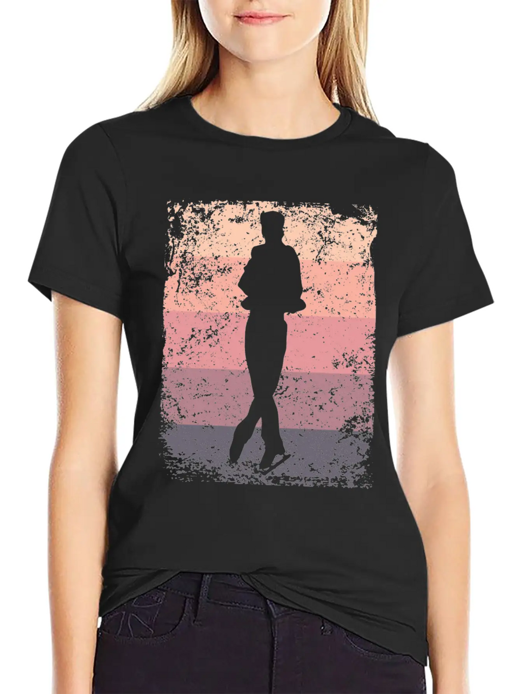 Ice Skater Figure Skating Ice Skating Breathable Soft Cotton T-Shirt – Timeless Casual Look