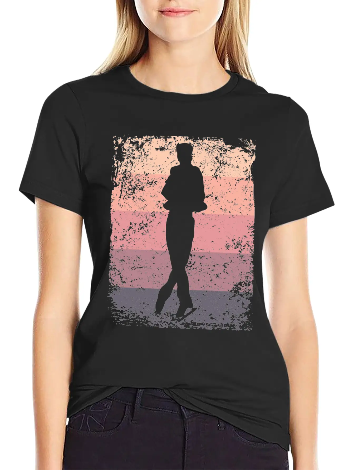 Ice Skater Figure Skating Ice Skating Breathable Soft Cotton T-Shirt – Timeless Casual Look