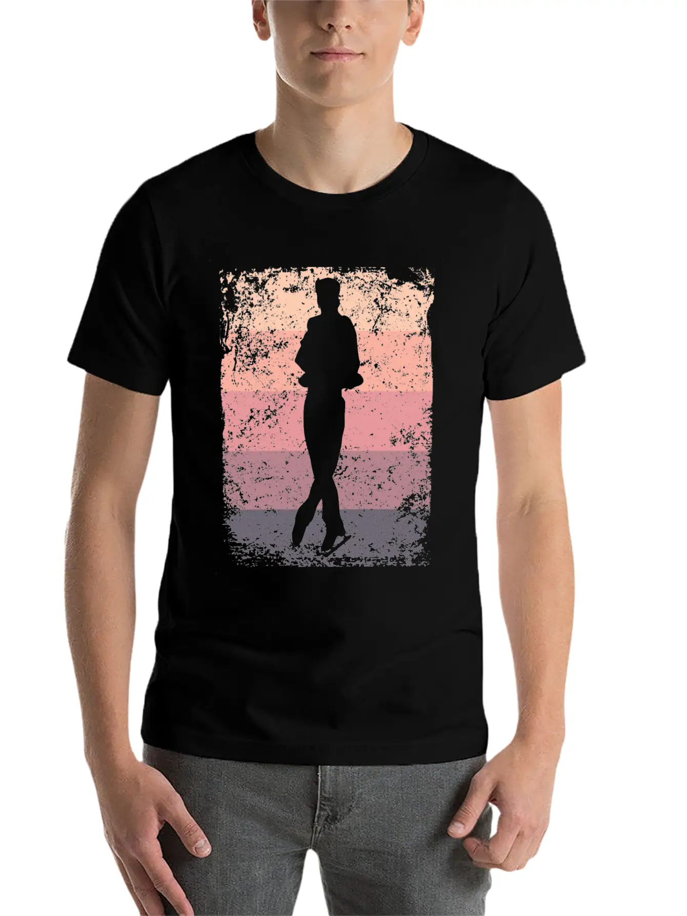 Ice Skater Figure Skating Ice Skating Breathable Soft Cotton T-Shirt – Timeless Casual Look