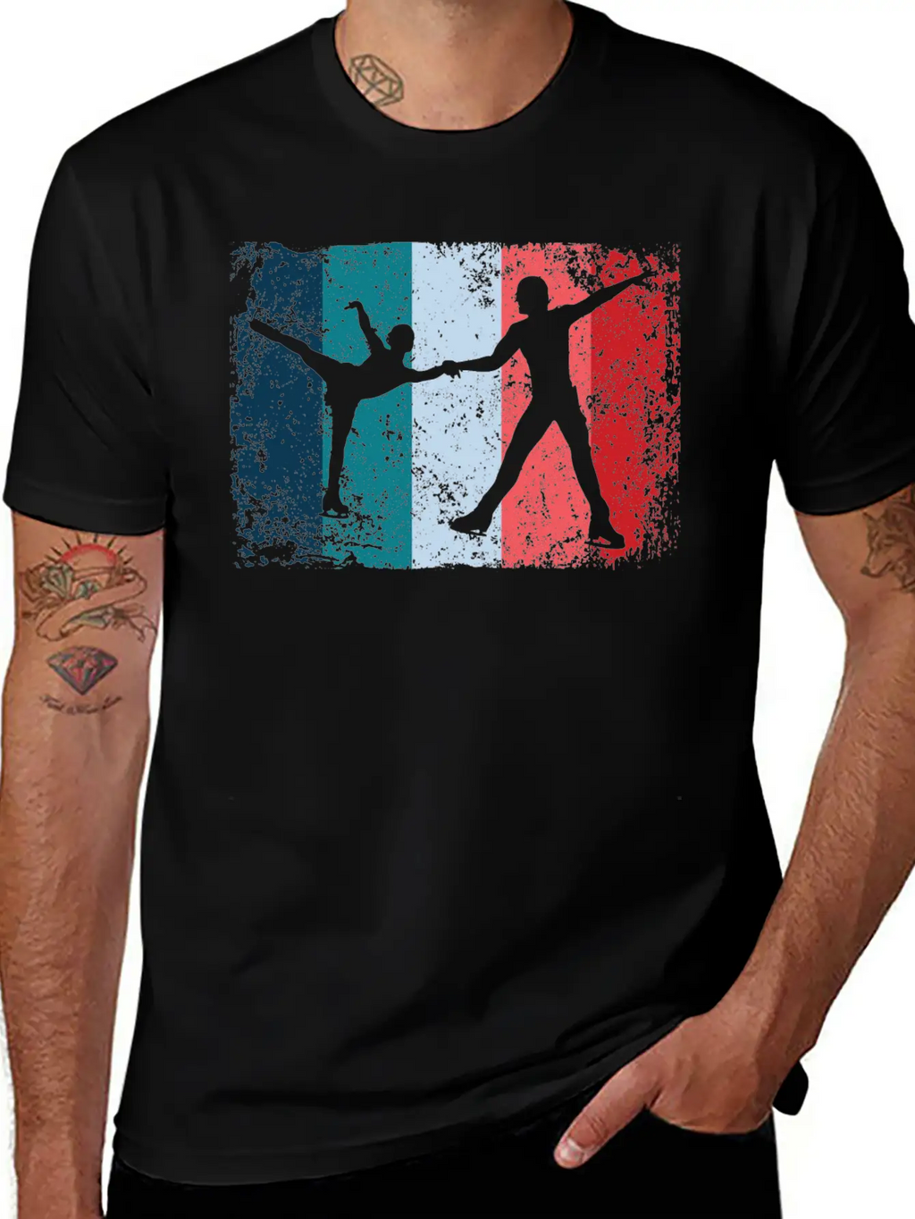 Ice Skater Figure Skating Ice Skating Relaxed Everyday Tee – Lightweight And Durable Cotton