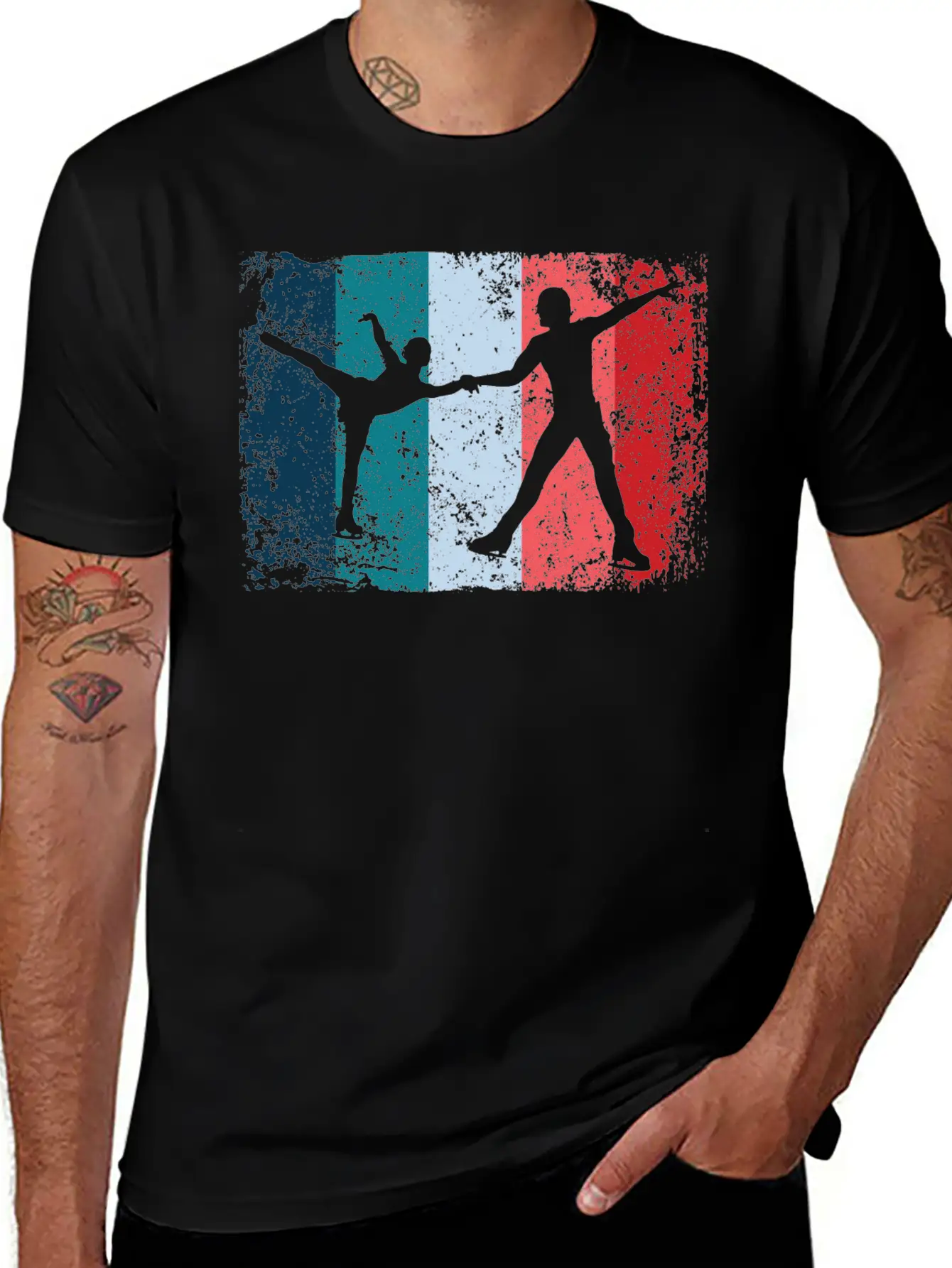 Ice Skater Figure Skating Ice Skating Relaxed Everyday Tee – Lightweight And Durable Cotton