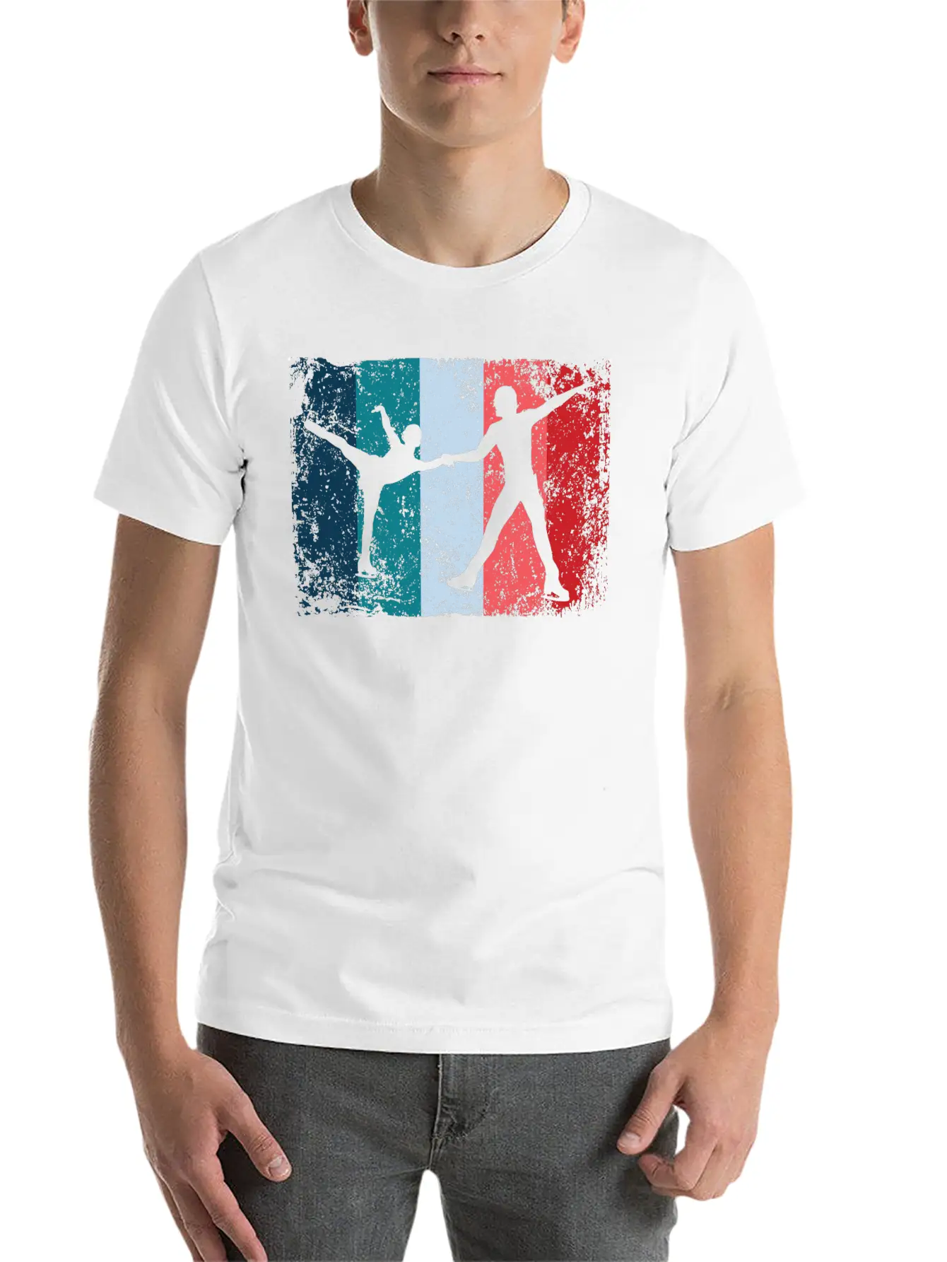 Ice Skater Figure Skating Ice Skating Relaxed Everyday Tee – Lightweight And Durable Cotton