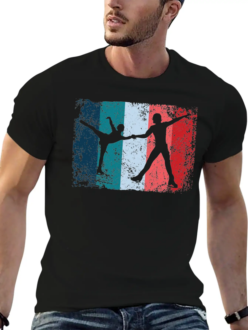 Ice Skater Figure Skating Ice Skating Relaxed Everyday Tee – Lightweight And Durable Cotton