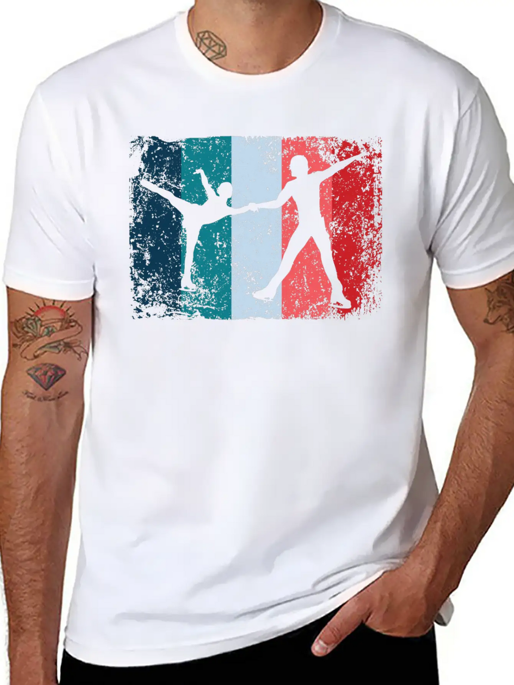 Ice Skater Figure Skating Ice Skating Relaxed Everyday Tee – Lightweight And Durable Cotton