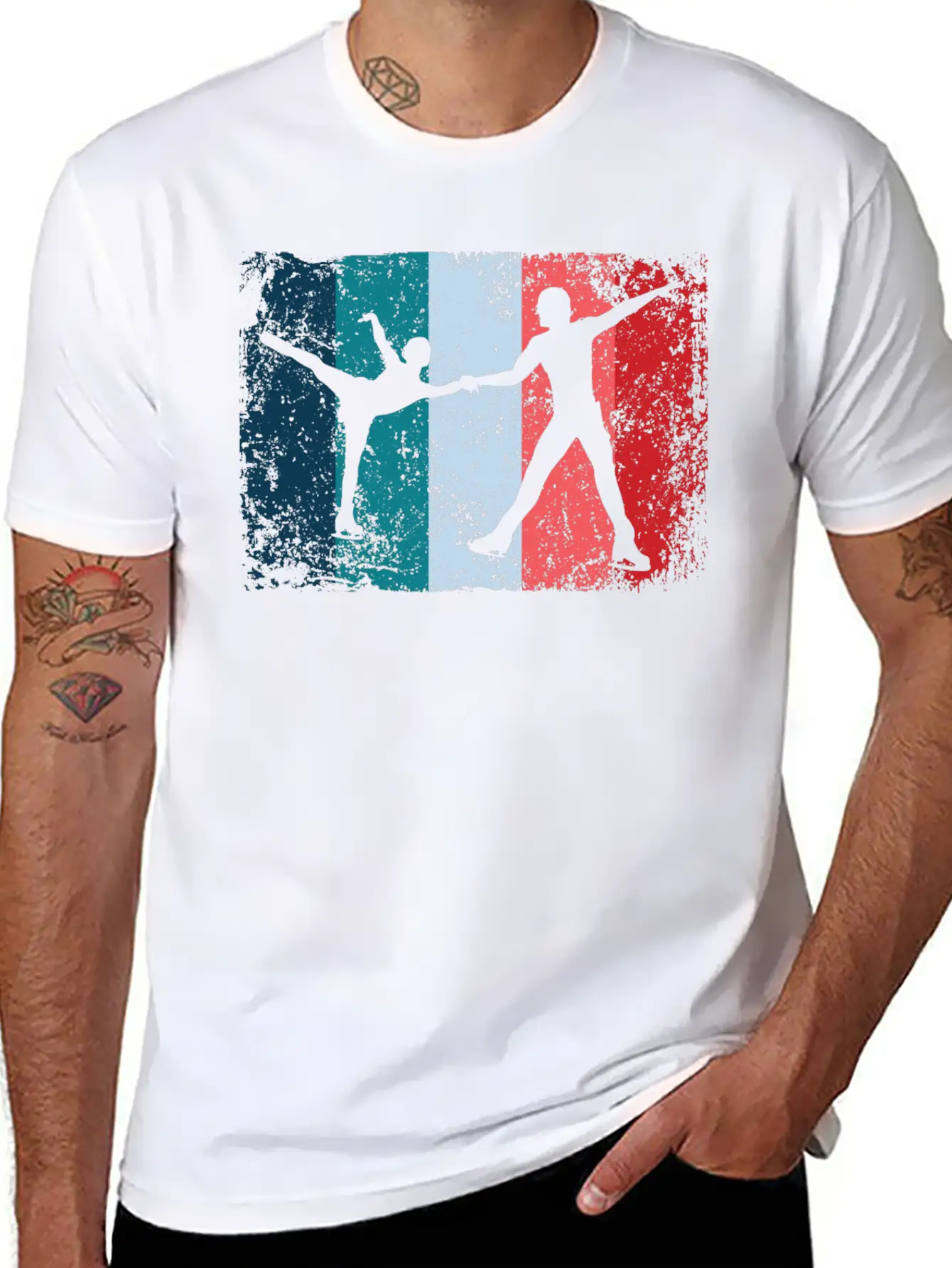 Ice Skater Figure Skating Ice Skating Relaxed Everyday Tee – Lightweight And Durable Cotton