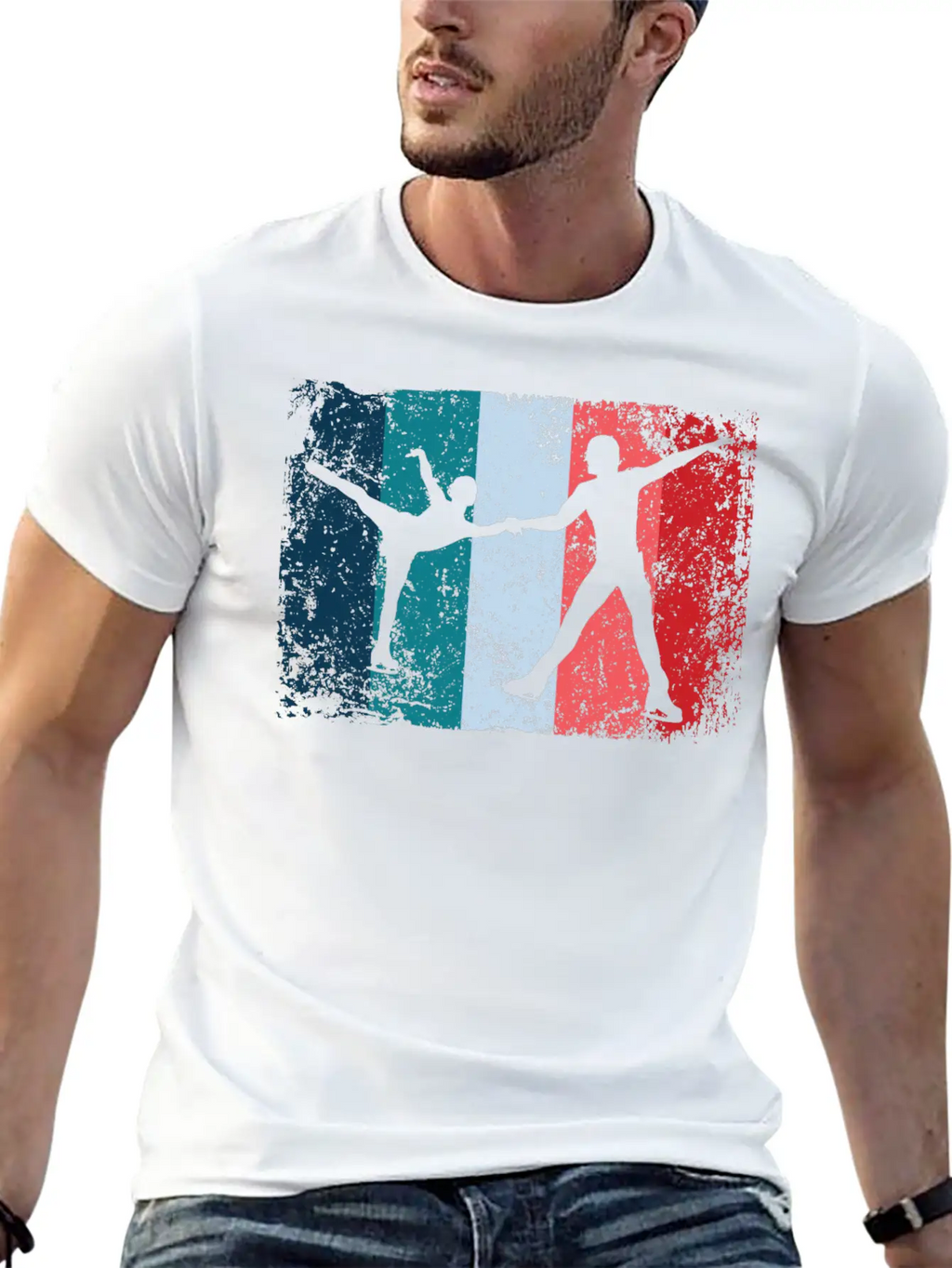 Ice Skater Figure Skating Ice Skating Relaxed Everyday Tee – Lightweight And Durable Cotton