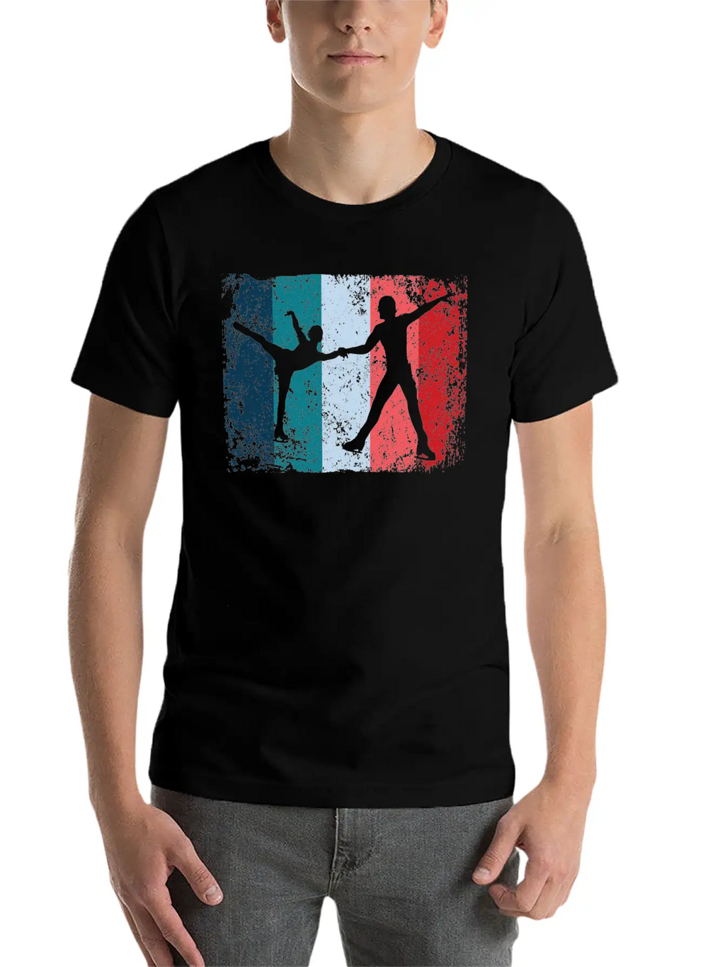 Ice Skater Figure Skating Ice Skating Relaxed Everyday Tee – Lightweight And Durable Cotton