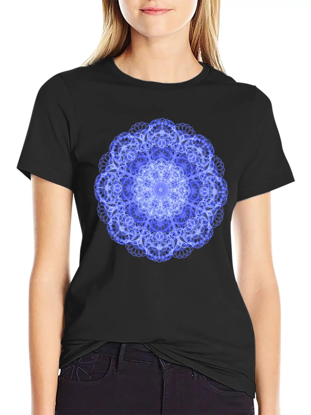 Ice Swirls Mandala Stylish Everyday T-Shirt – Unisex Basic Cotton Tee