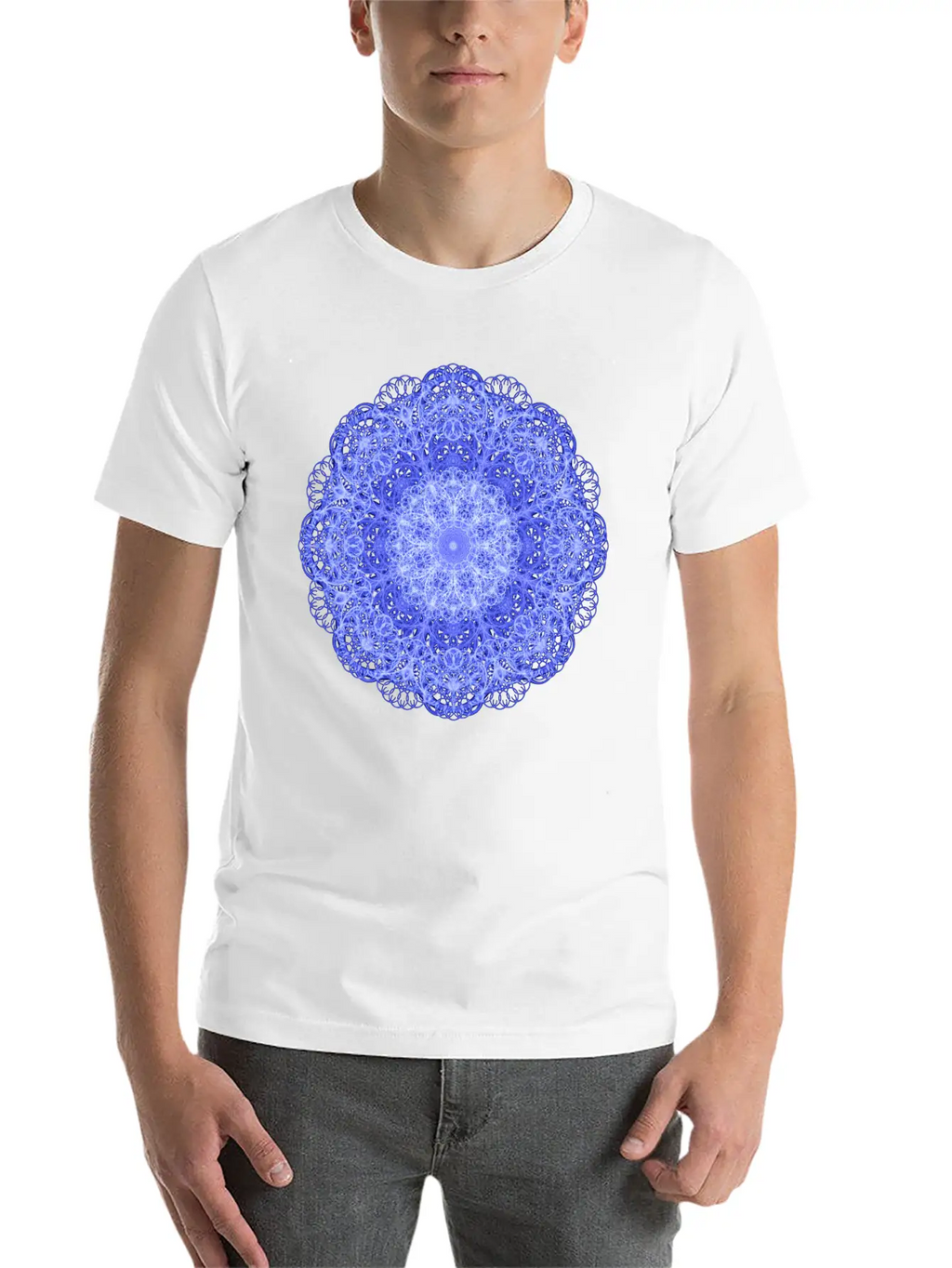 Ice Swirls Mandala Stylish Everyday T-Shirt – Unisex Basic Cotton Tee