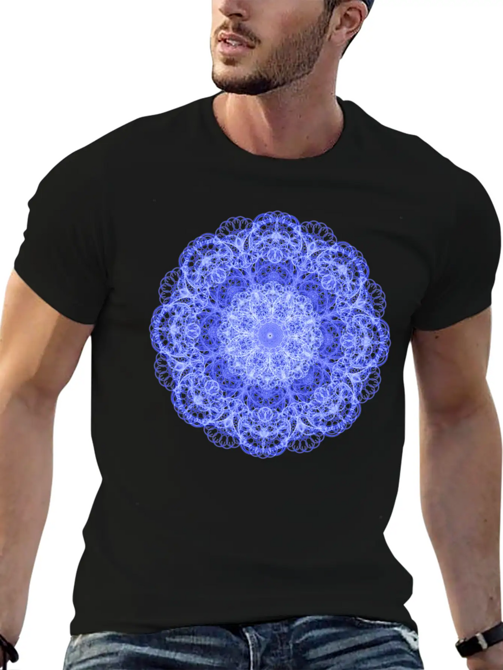 Ice Swirls Mandala Stylish Everyday T-Shirt – Unisex Basic Cotton Tee