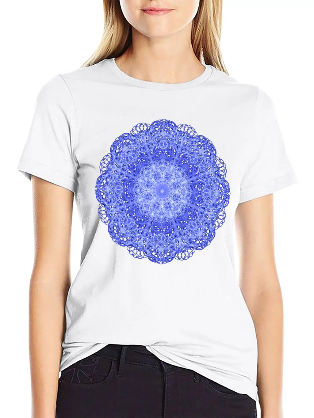 Ice Swirls Mandala Stylish Everyday T-Shirt – Unisex Basic Cotton Tee