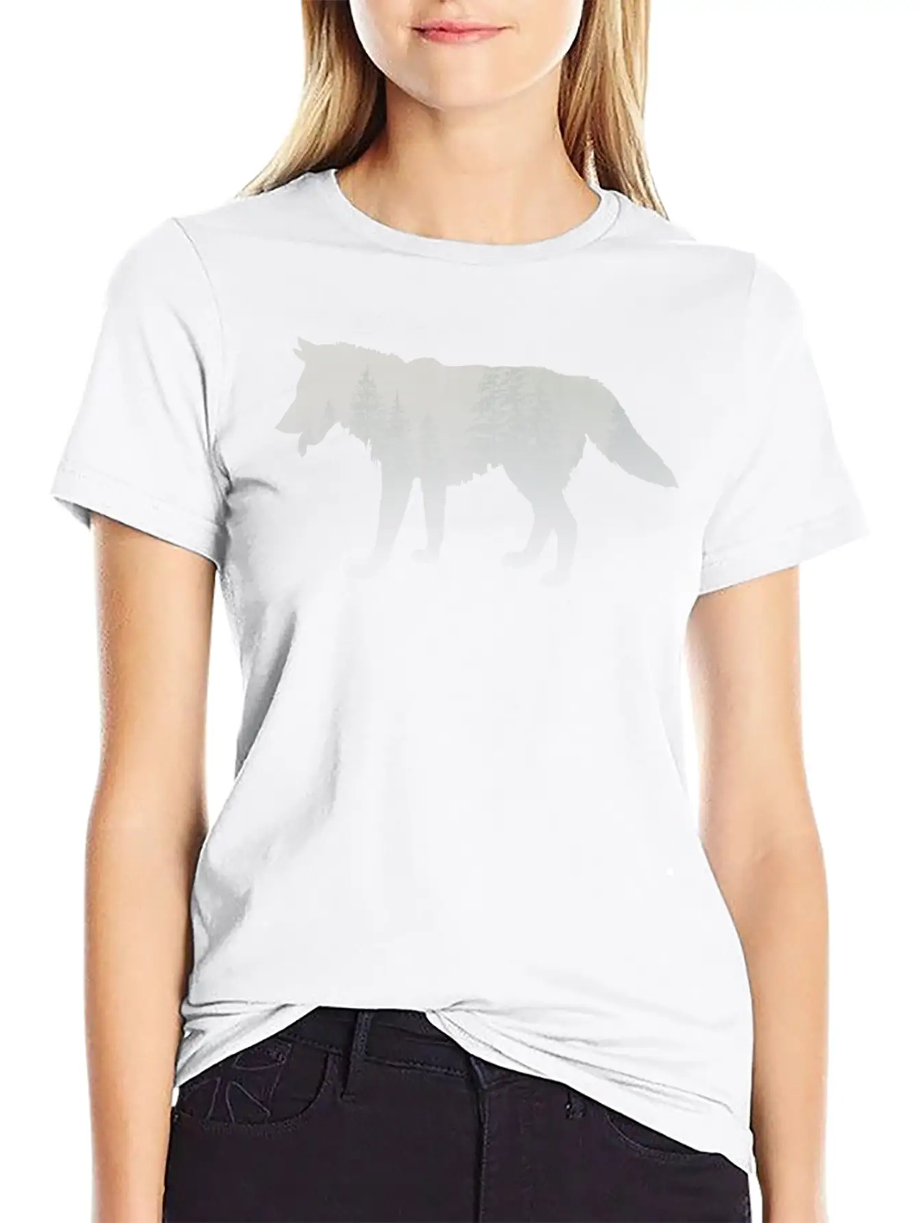 Ice Wolf Timeless Short Sleeve Tee – Comfy And Minimalist Design