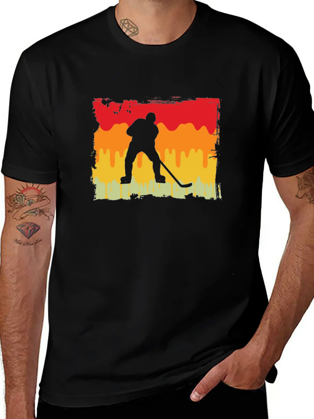 Icehockey Retro Relaxed Everyday Tee – Lightweight And Durable Cotton