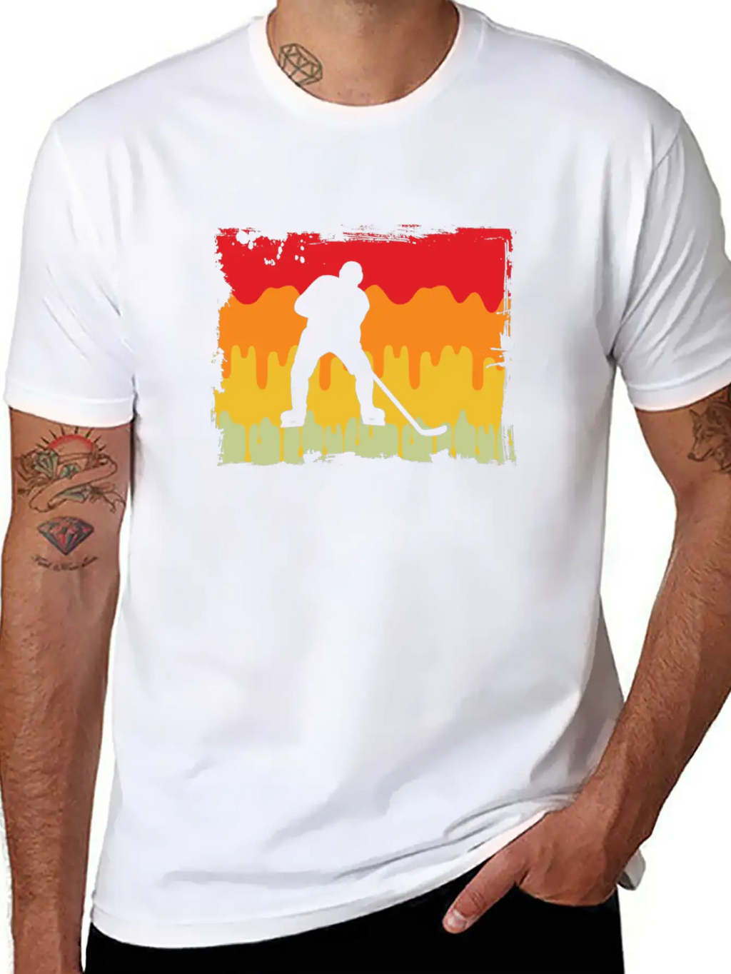 Icehockey Retro Relaxed Everyday Tee – Lightweight And Durable Cotton