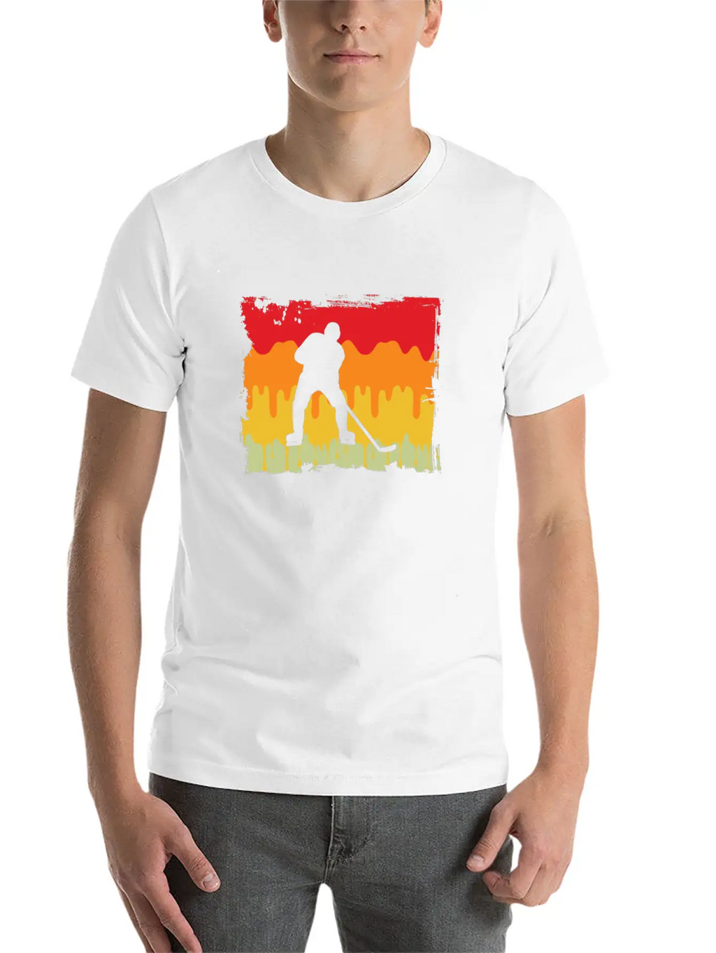 Icehockey Retro Relaxed Everyday Tee – Lightweight And Durable Cotton