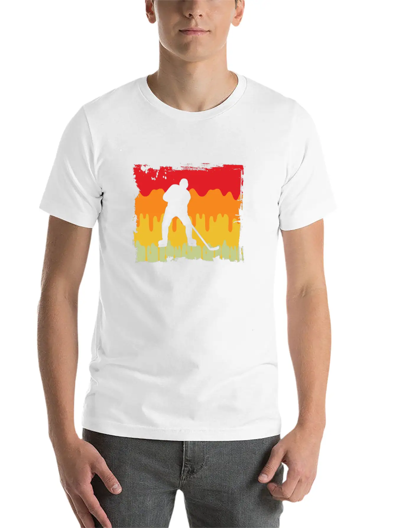 Icehockey Retro Relaxed Everyday Tee – Lightweight And Durable Cotton
