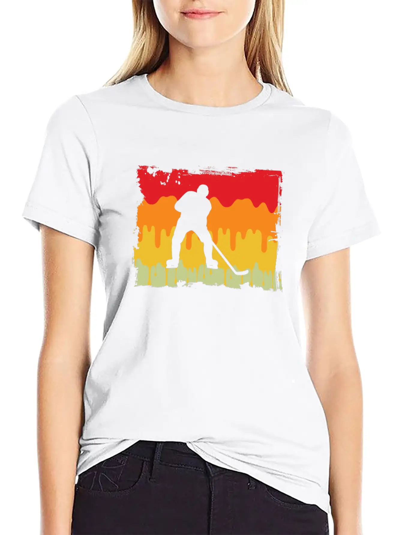 Icehockey Retro Relaxed Everyday Tee – Lightweight And Durable Cotton