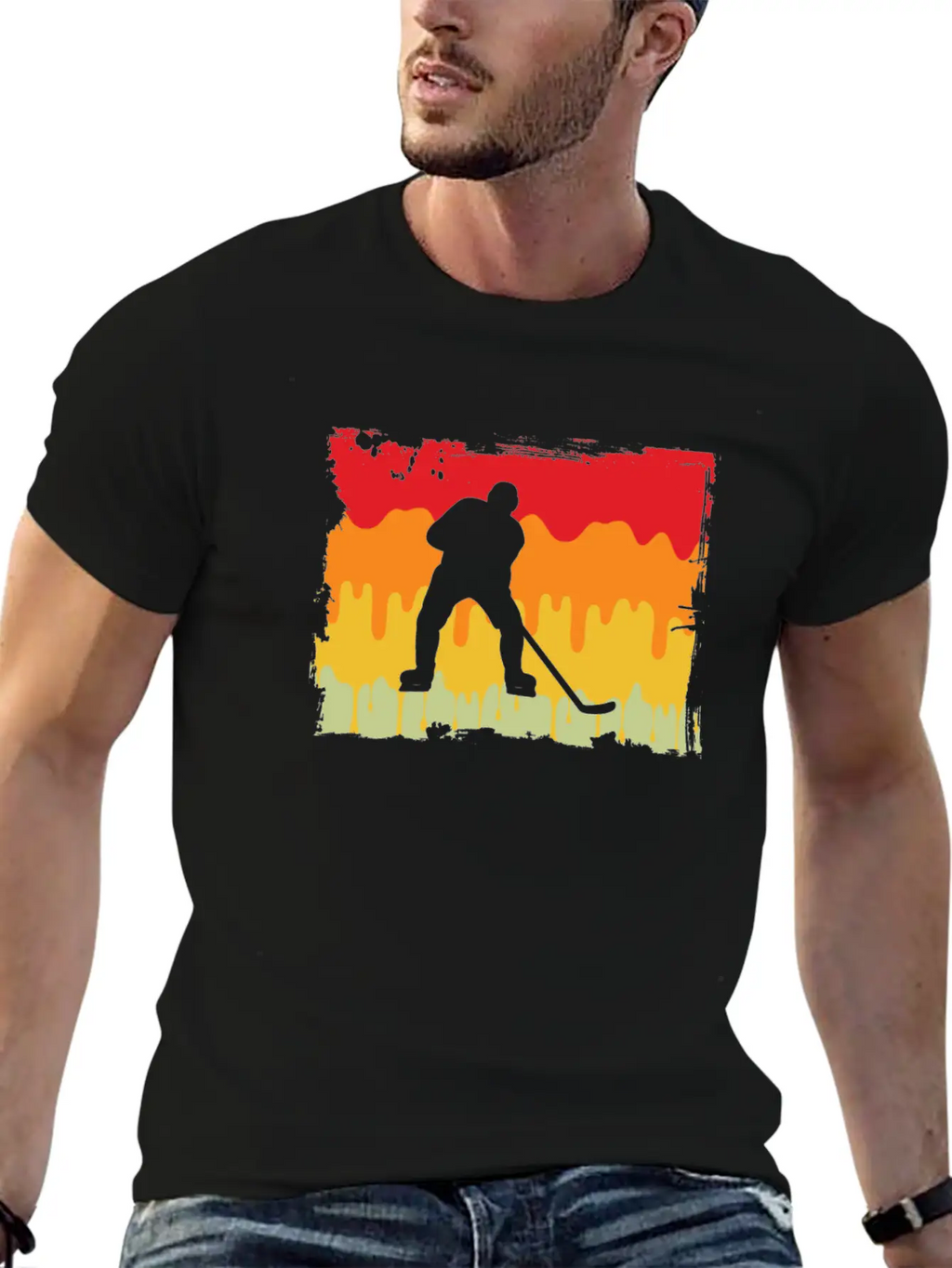 Icehockey Retro Relaxed Everyday Tee – Lightweight And Durable Cotton