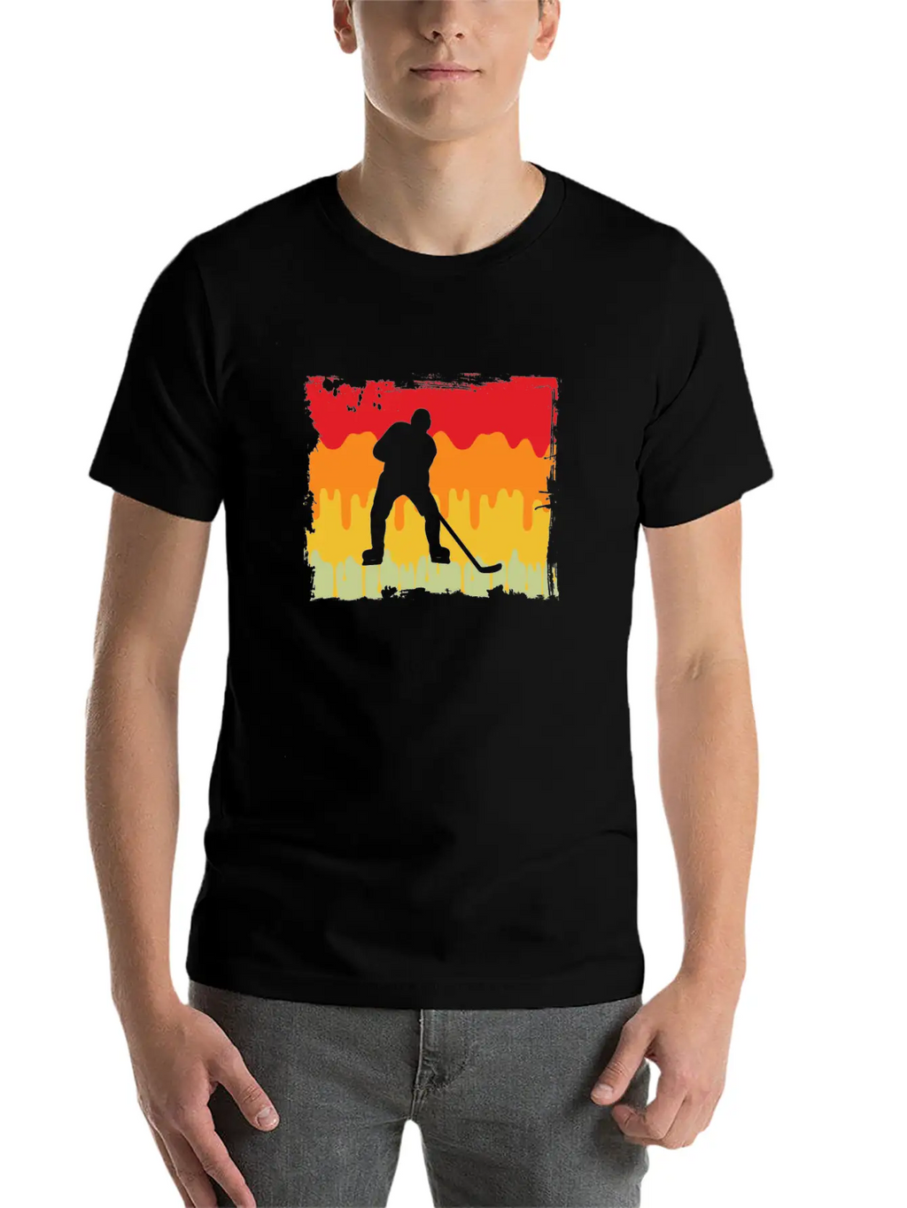Icehockey Retro Relaxed Everyday Tee – Lightweight And Durable Cotton