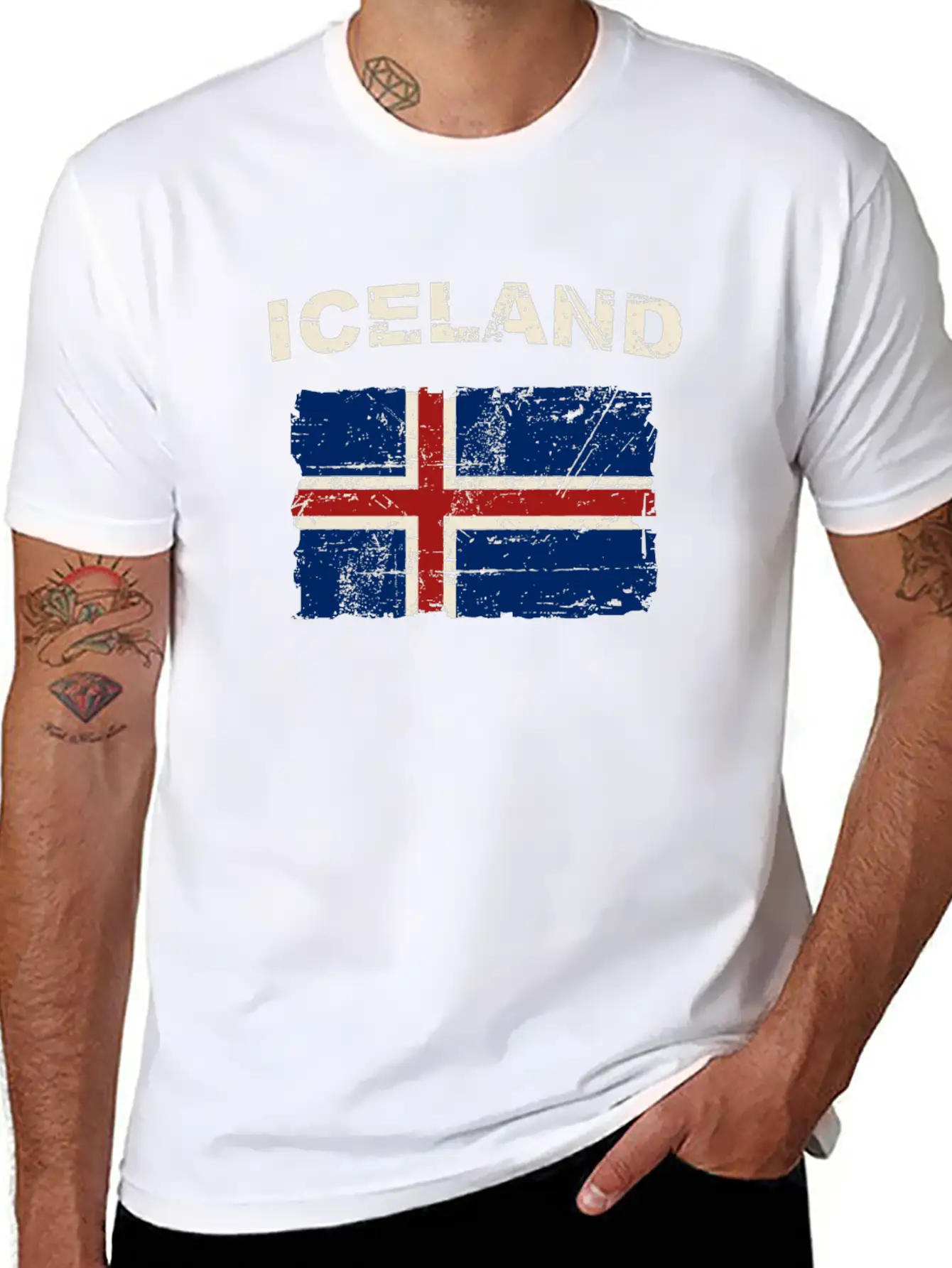Iceland Flag Classic Cotton Tee – Unisex Comfort For Any Season