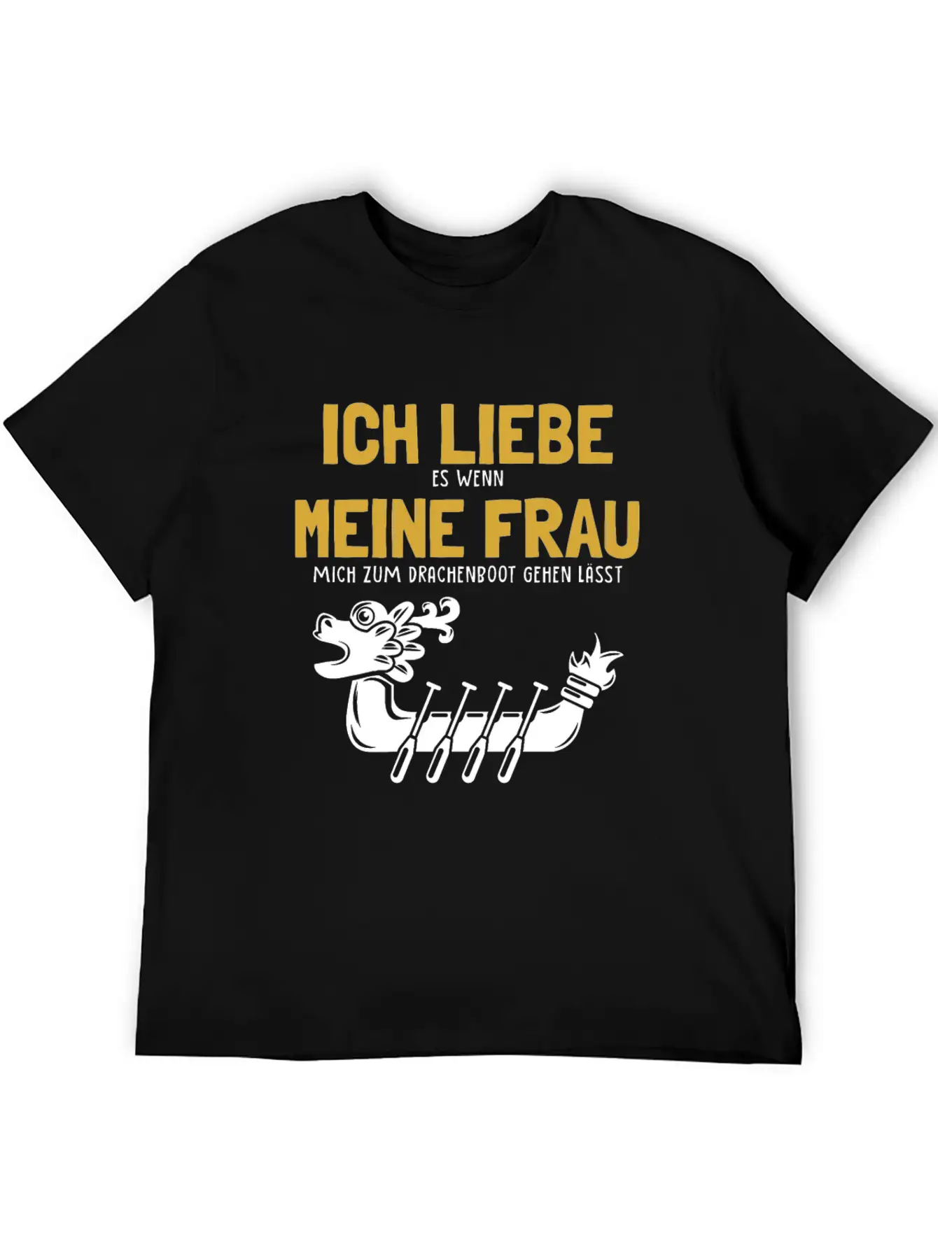 Ich Liebe Meine Frau Drachenboot Paddler Drummer Unisex Casual T-Shirt – Clean Design For Daily Comfort