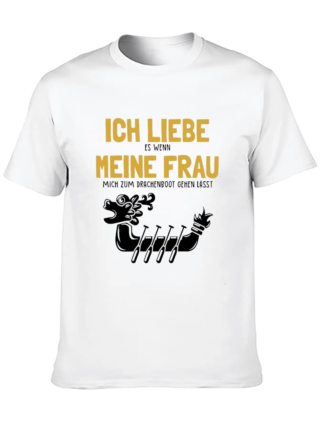 Ich Liebe Meine Frau Drachenboot Paddler Drummer Unisex Casual T-Shirt – Clean Design For Daily Comfort