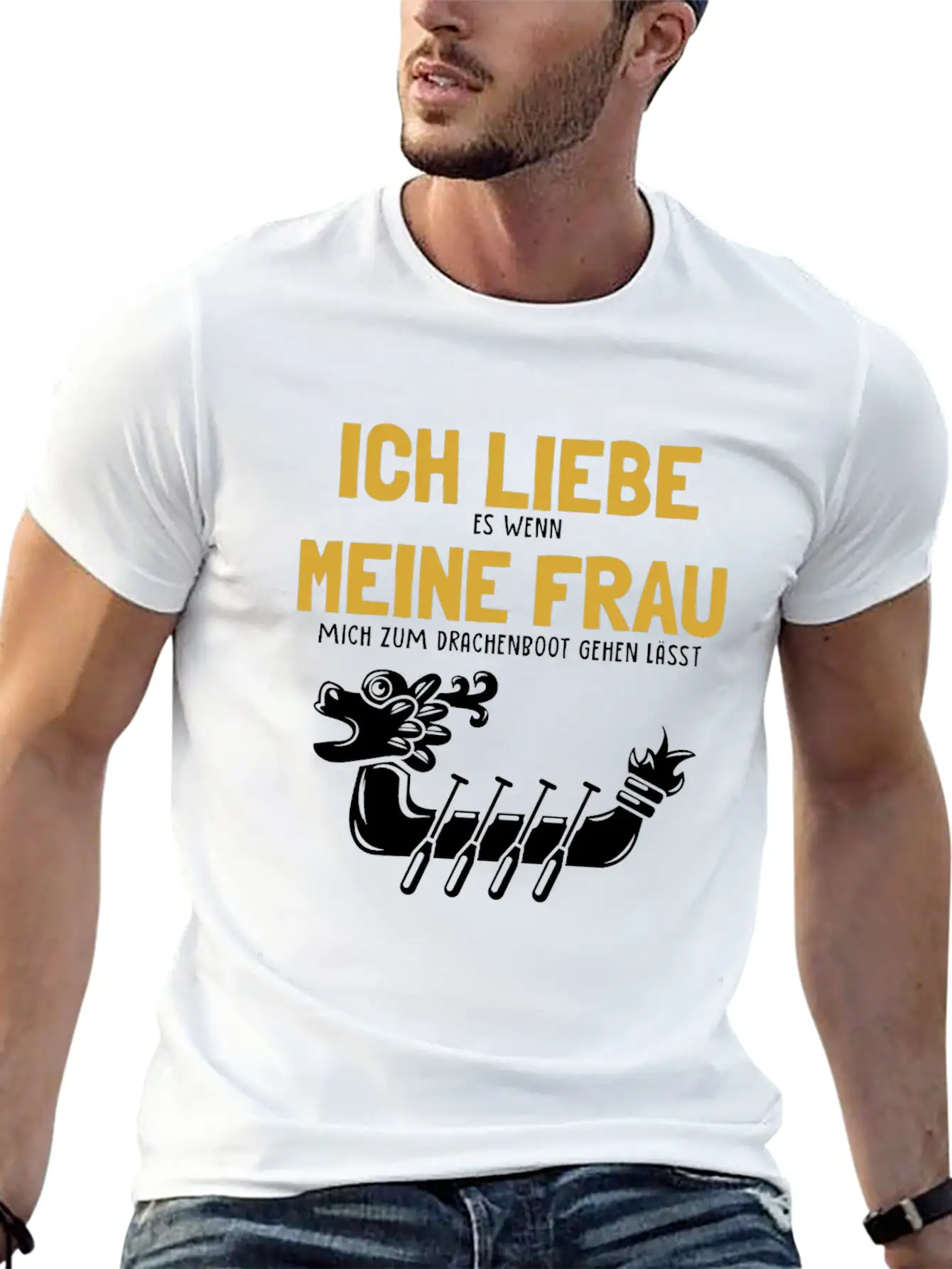 Ich Liebe Meine Frau Drachenboot Paddler Drummer Unisex Casual T-Shirt – Clean Design For Daily Comfort