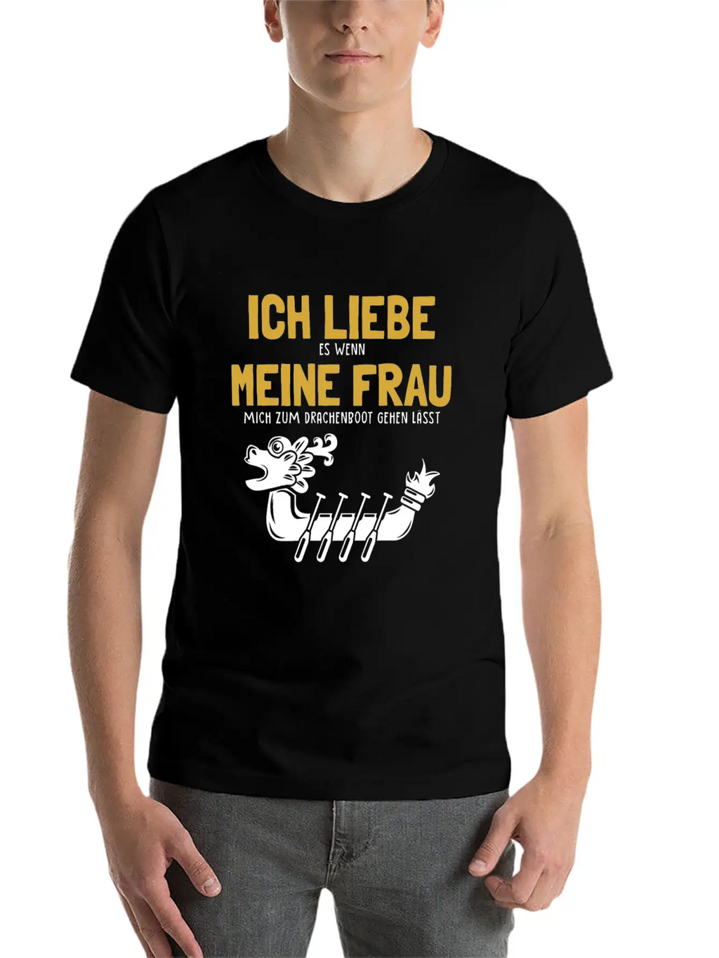 Ich Liebe Meine Frau Drachenboot Paddler Drummer Unisex Casual T-Shirt – Clean Design For Daily Comfort
