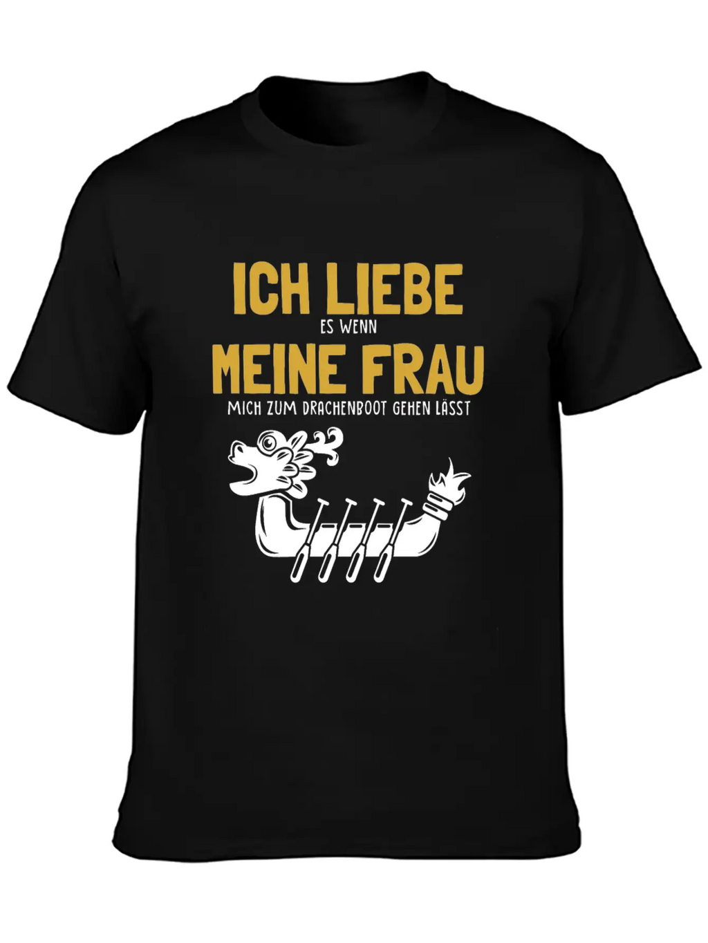 Ich Liebe Meine Frau Drachenboot Paddler Drummer Unisex Casual T-Shirt – Clean Design For Daily Comfort