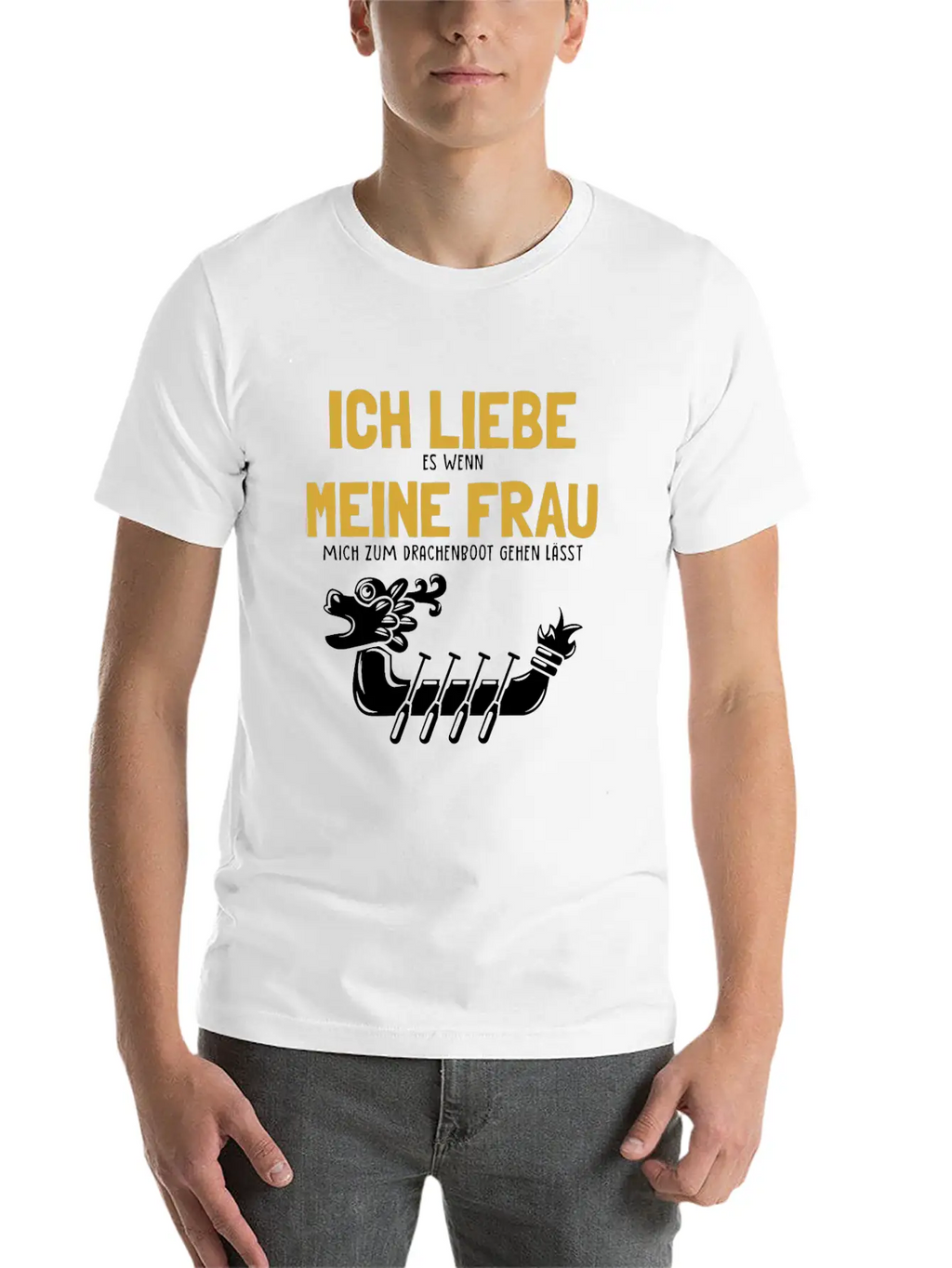 Ich Liebe Meine Frau Drachenboot Paddler Drummer Unisex Casual T-Shirt – Clean Design For Daily Comfort