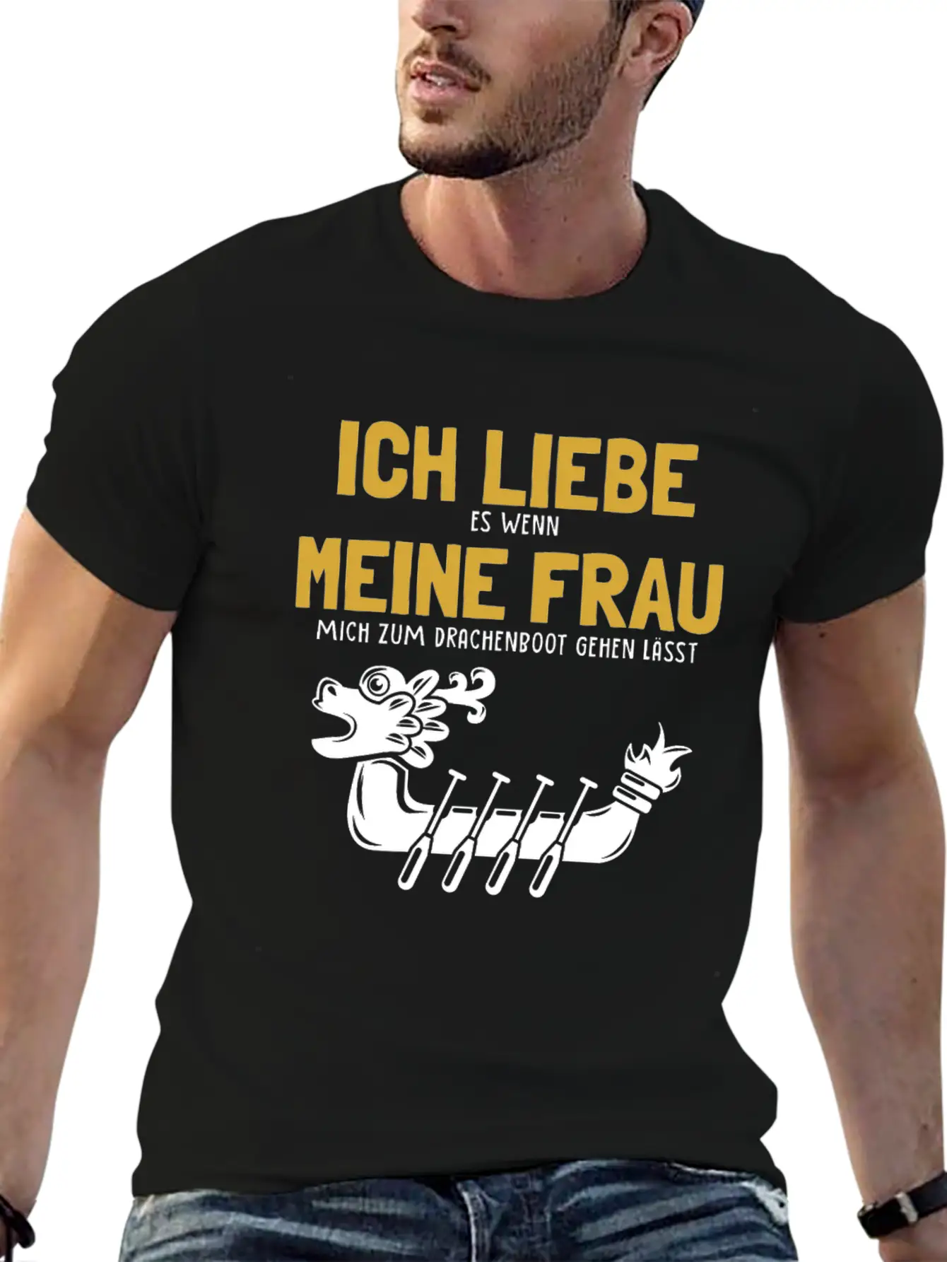 Ich Liebe Meine Frau Drachenboot Paddler Drummer Unisex Casual T-Shirt – Clean Design For Daily Comfort
