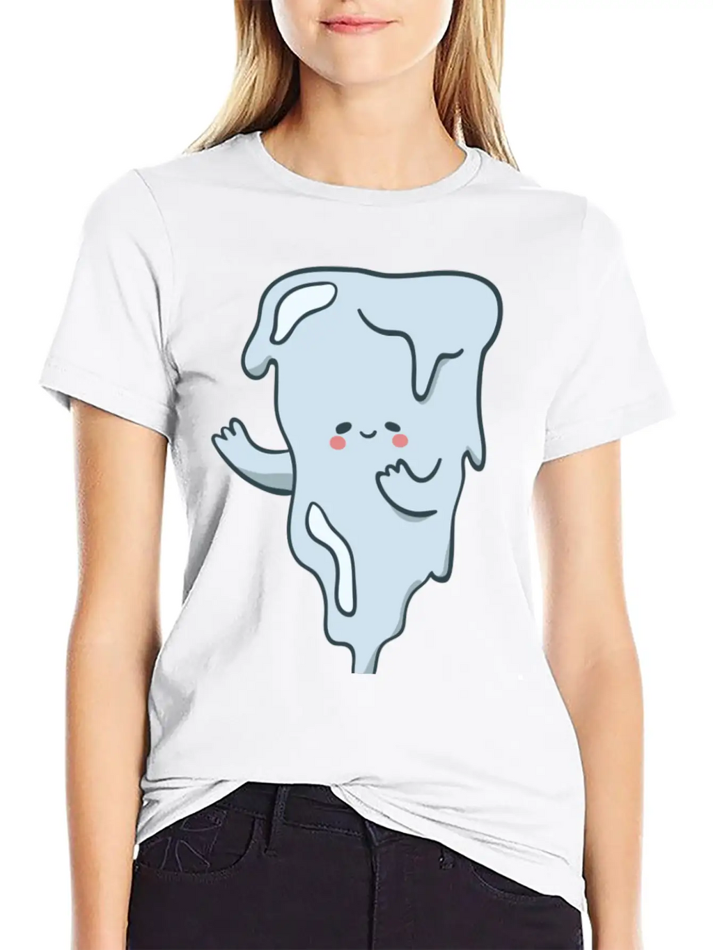 Icicle Cartoon Timeless Short Sleeve Tee – Comfy And Minimalist Design
