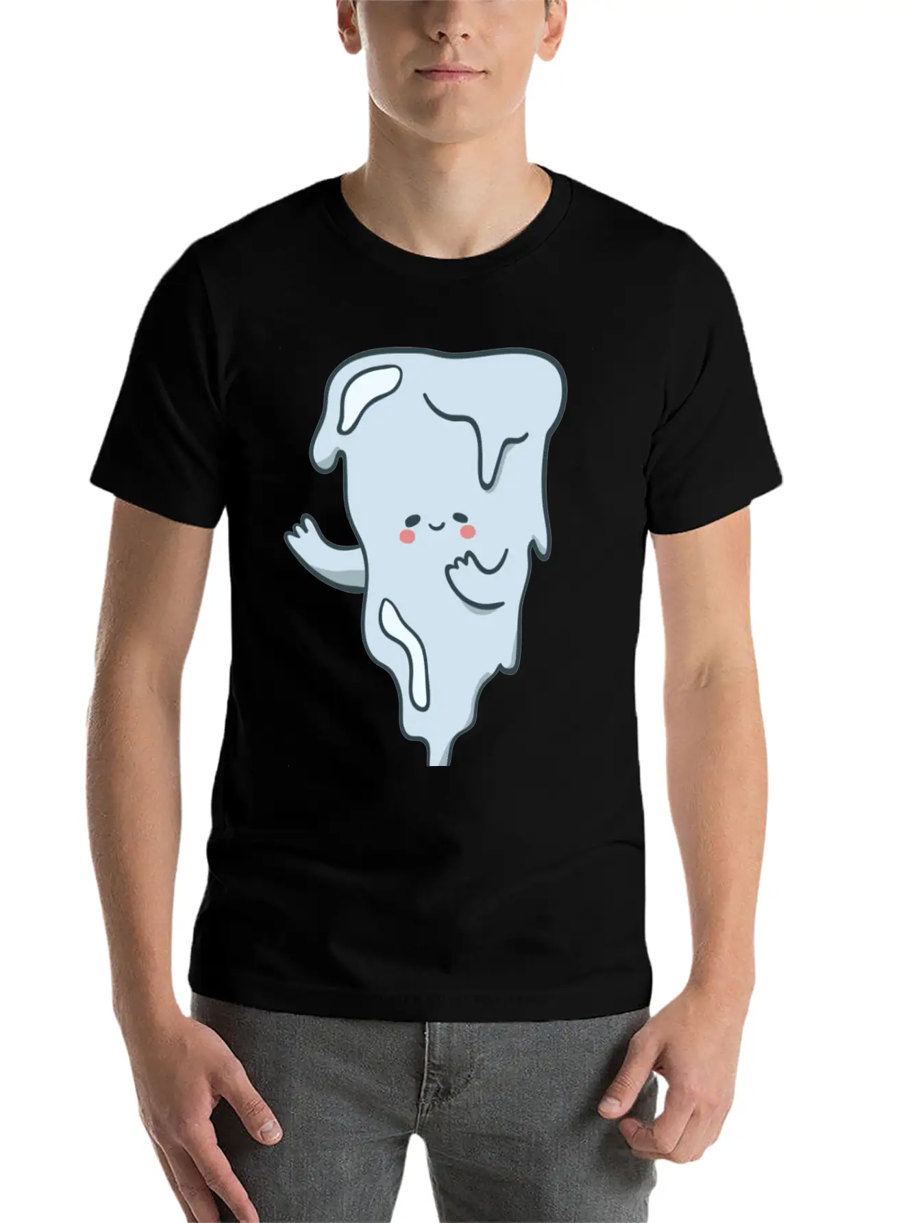 Icicle Cartoon Timeless Short Sleeve Tee – Comfy And Minimalist Design