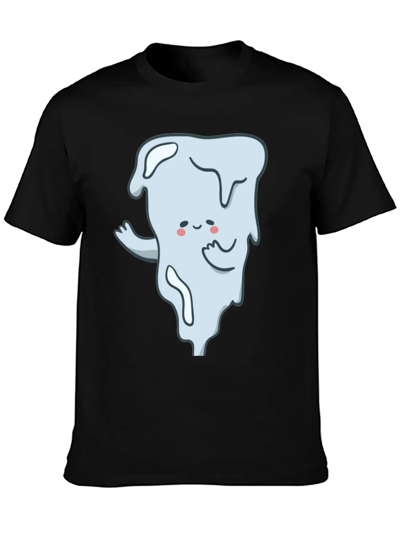 Icicle Cartoon Timeless Short Sleeve Tee – Comfy And Minimalist Design