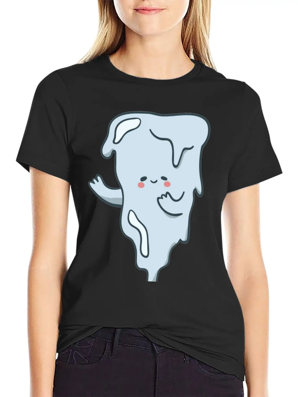 Icicle Cartoon Timeless Short Sleeve Tee – Comfy And Minimalist Design