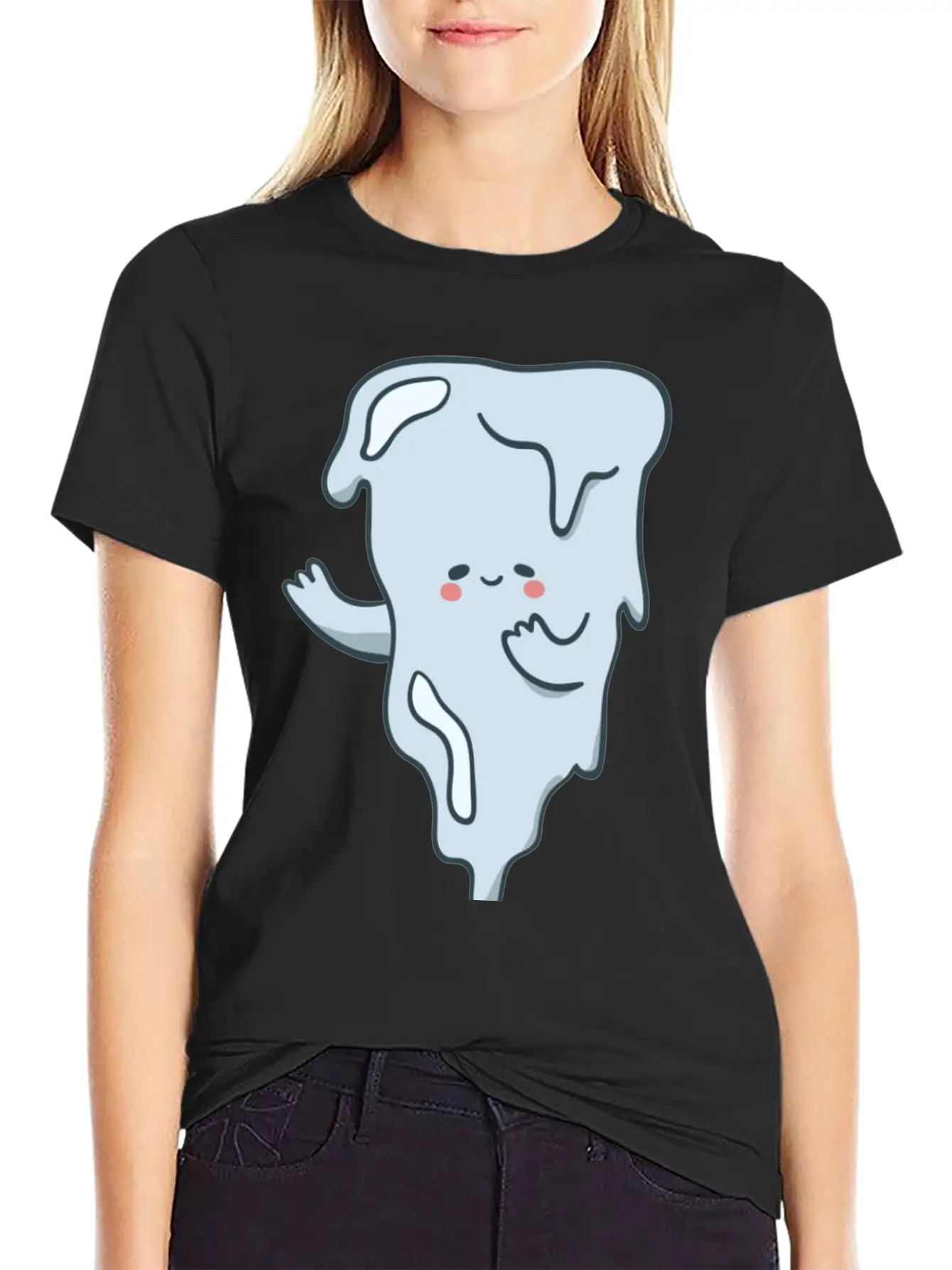Icicle Cartoon Timeless Short Sleeve Tee – Comfy And Minimalist Design