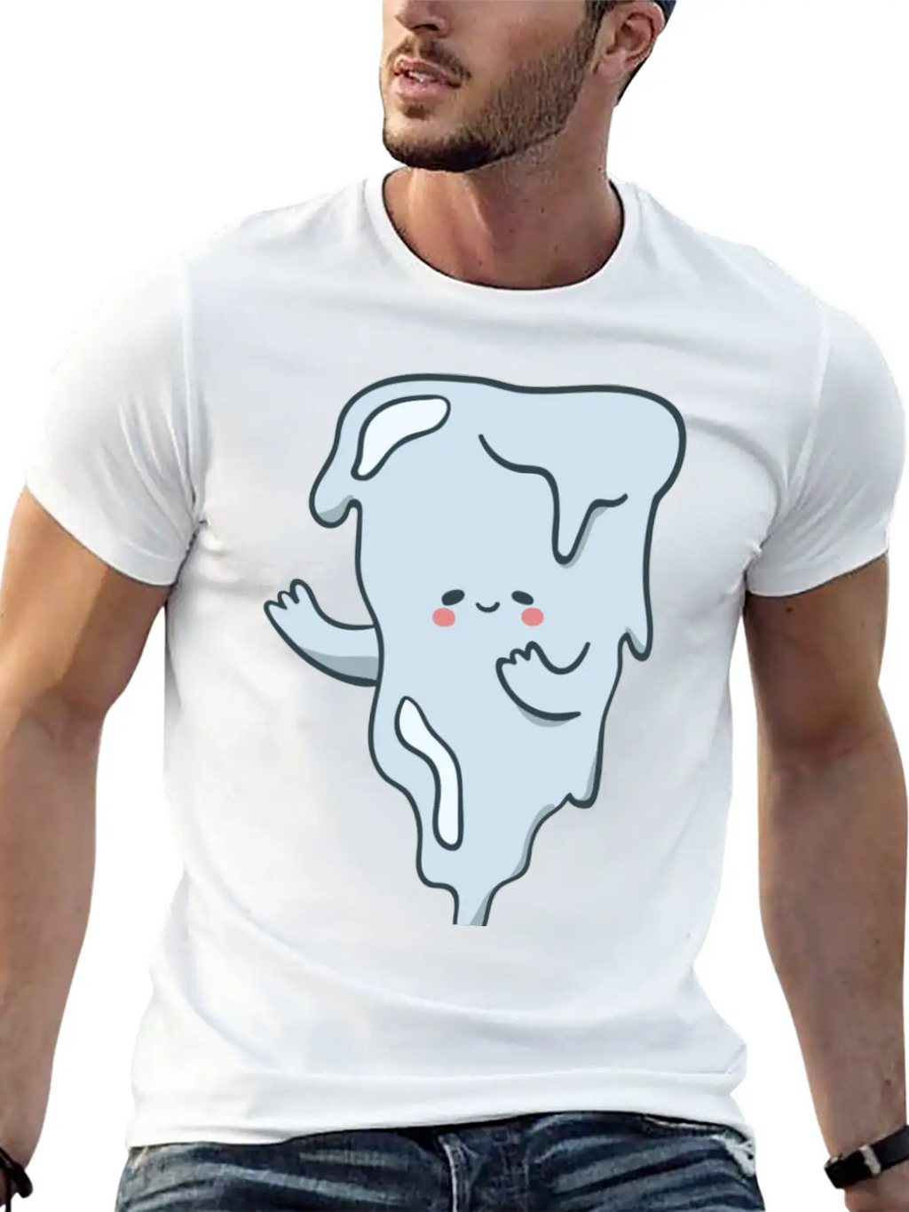 Icicle Cartoon Timeless Short Sleeve Tee – Comfy And Minimalist Design