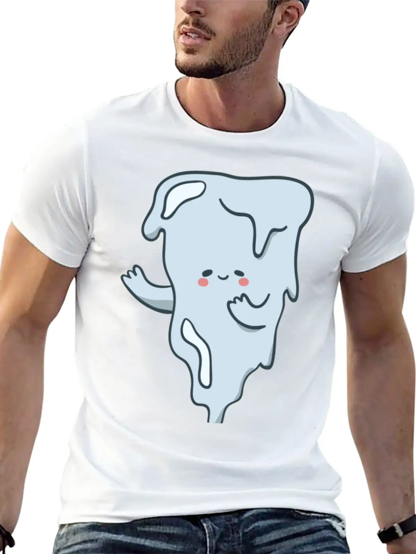 Icicle Cartoon Timeless Short Sleeve Tee – Comfy And Minimalist Design
