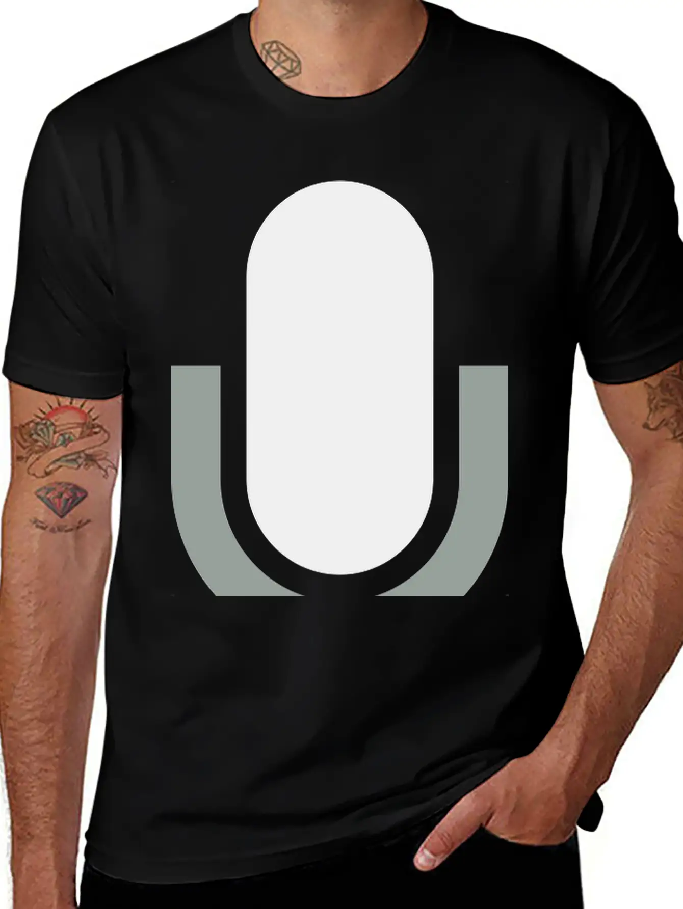 Icon Microphone Clipart Unisex Casual T-Shirt – Clean Design For Daily Comfort