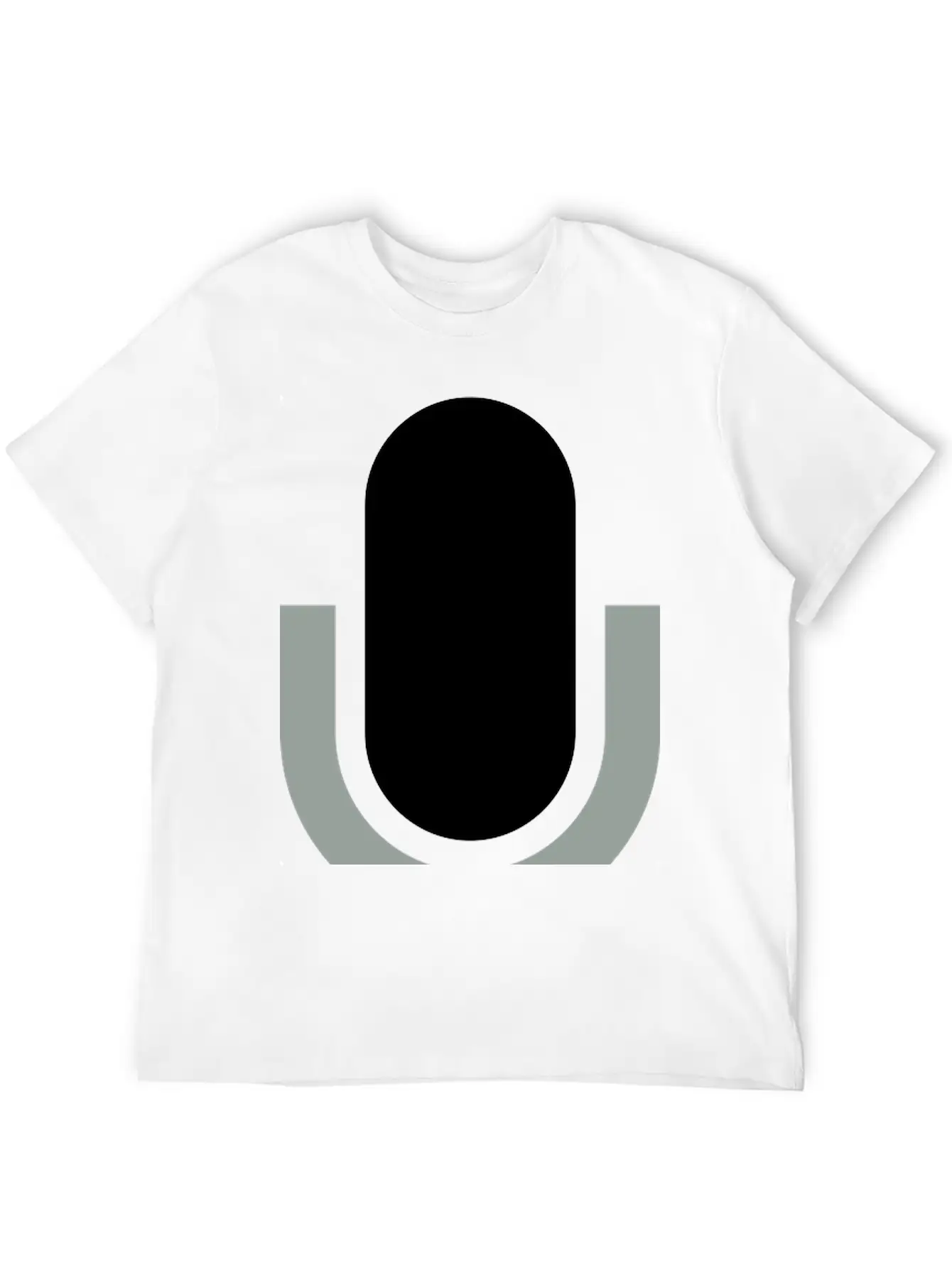Icon Microphone Clipart Unisex Casual T-Shirt – Clean Design For Daily Comfort